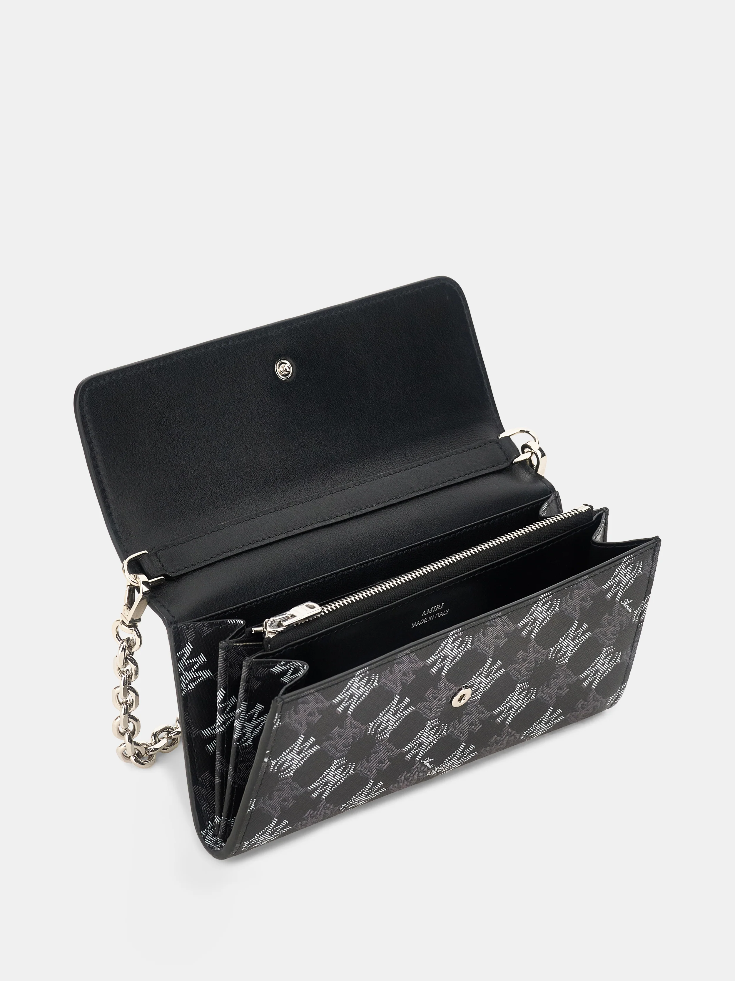WOMEN - WOMEN'S MA QUAD CANVAS WALLET ON CHAIN - Black