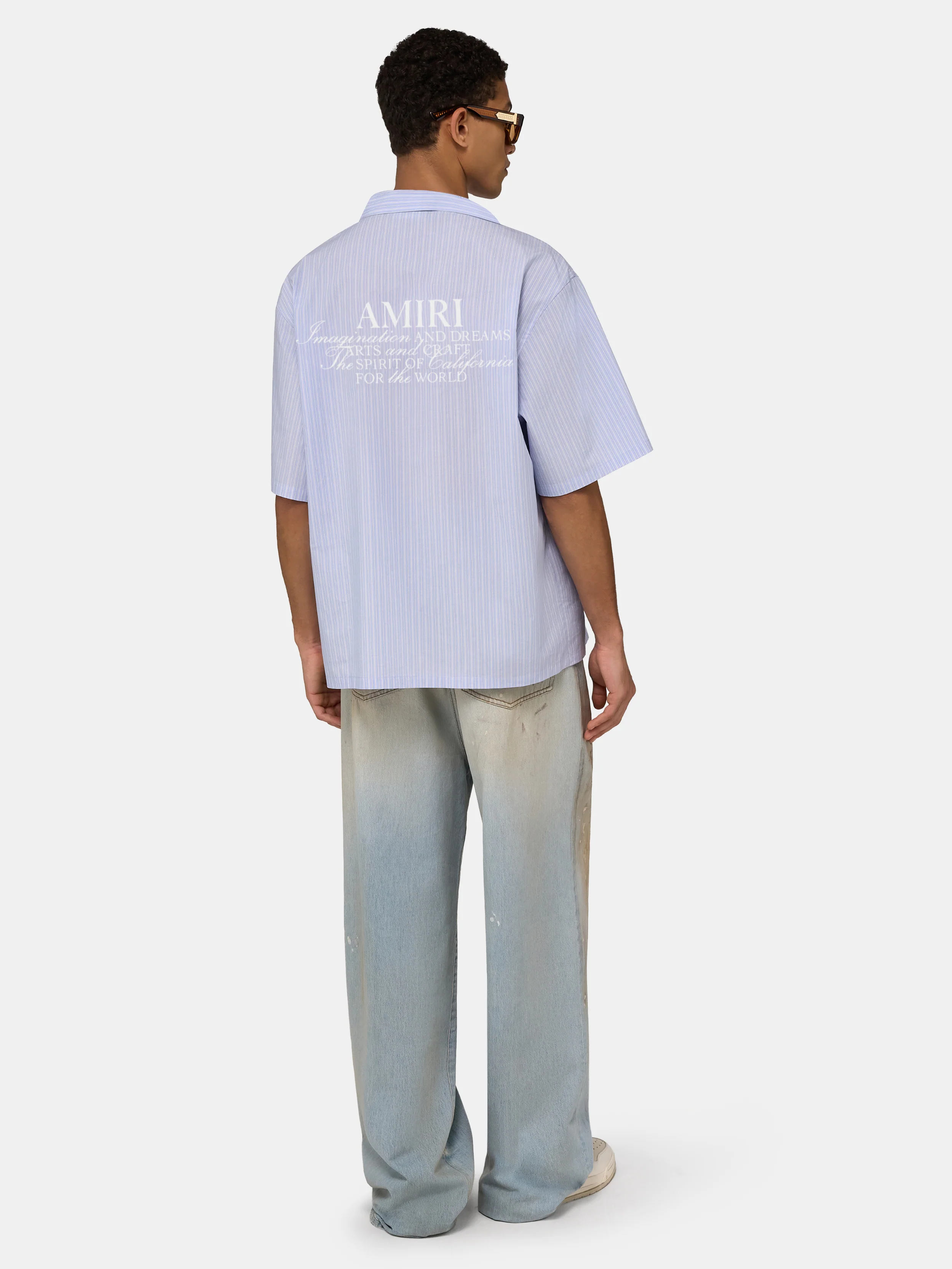 AMIRI SPIRIT BOX CAMP SHIRT - Ashley Blue