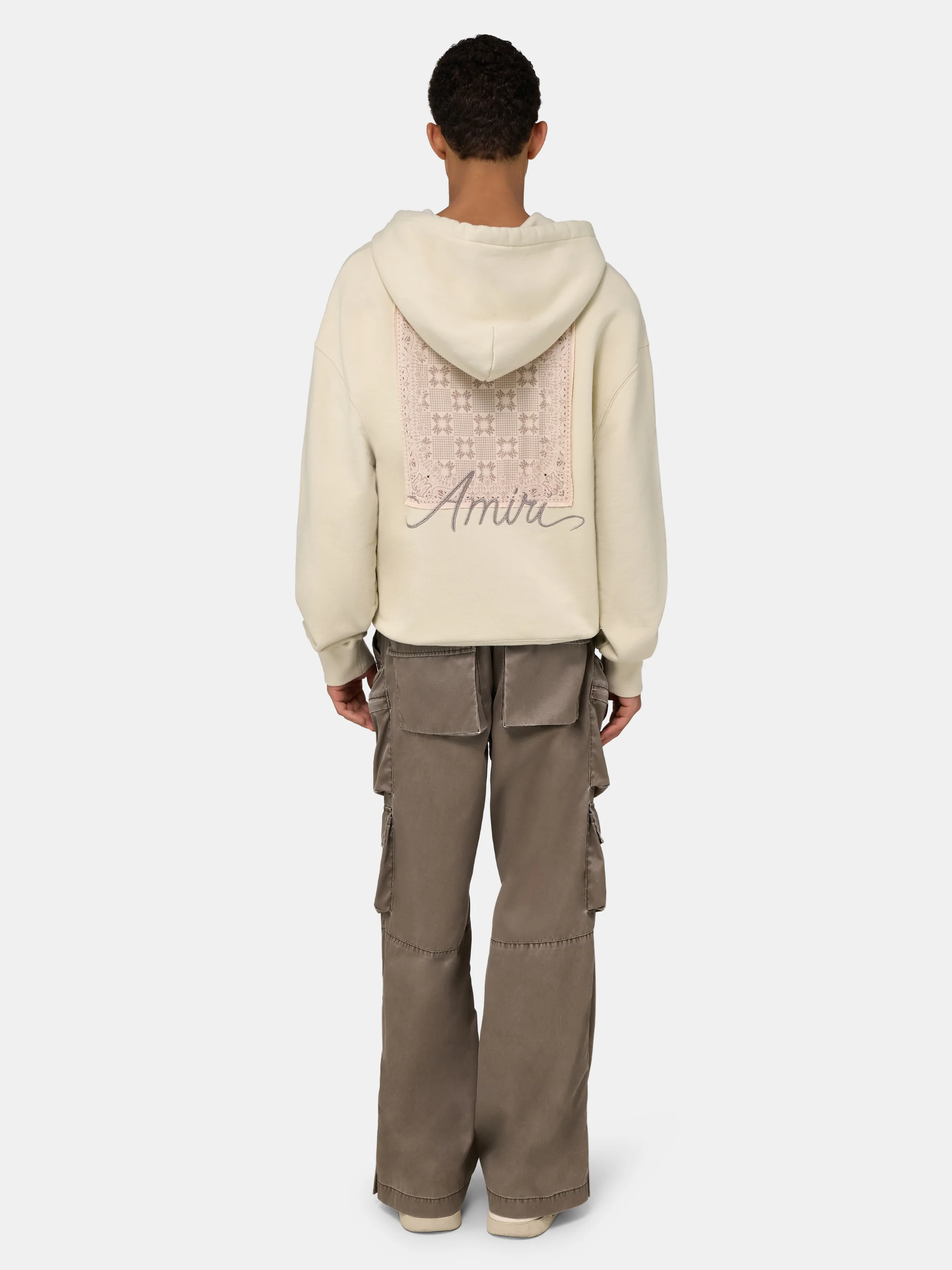 MA QUAD CHECKERBOARD HOODIE - Alabaster