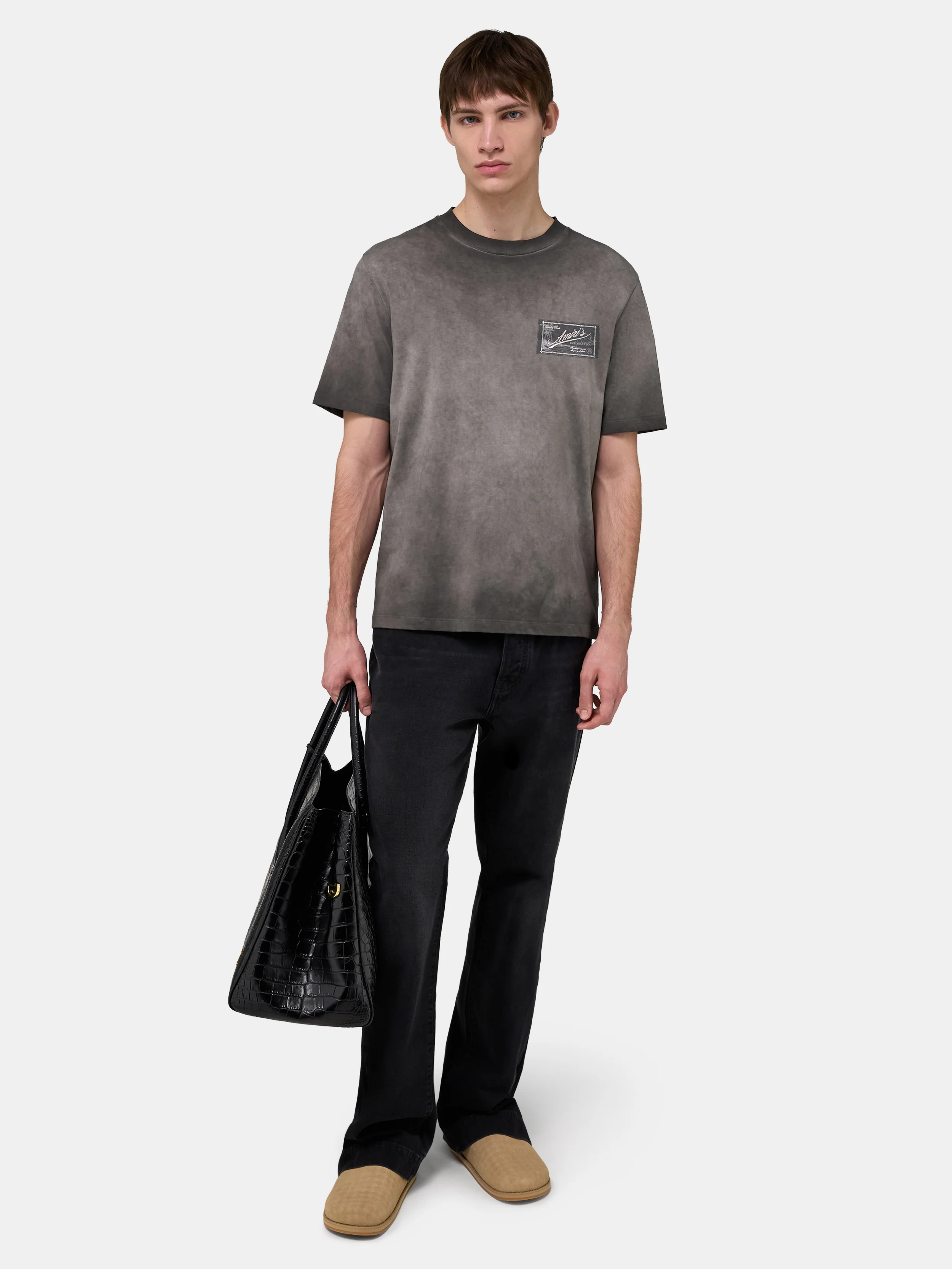 AMIRI QUALITY GOODS LABEL TEE - Black