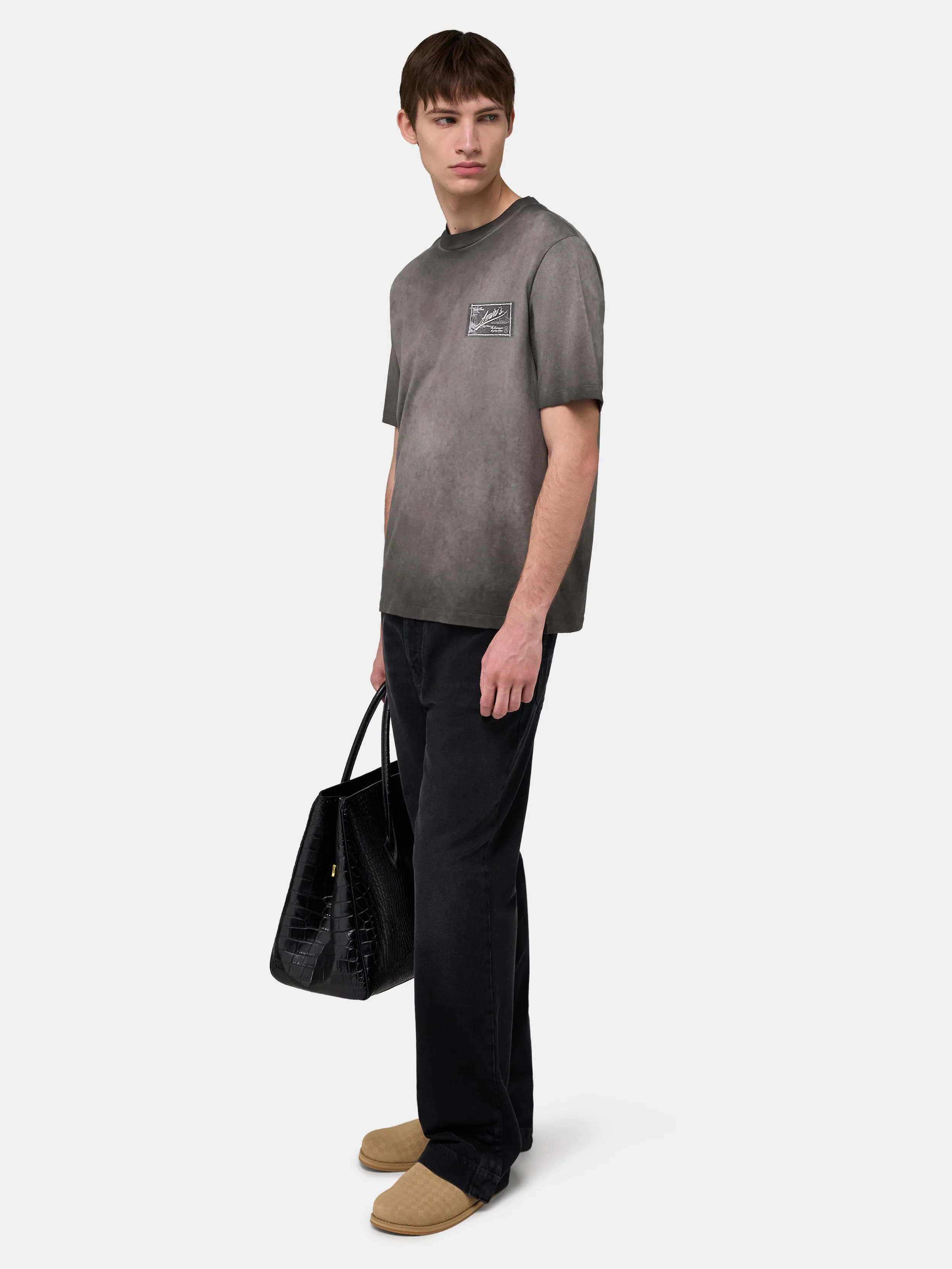AMIRI QUALITY GOODS LABEL TEE - Black