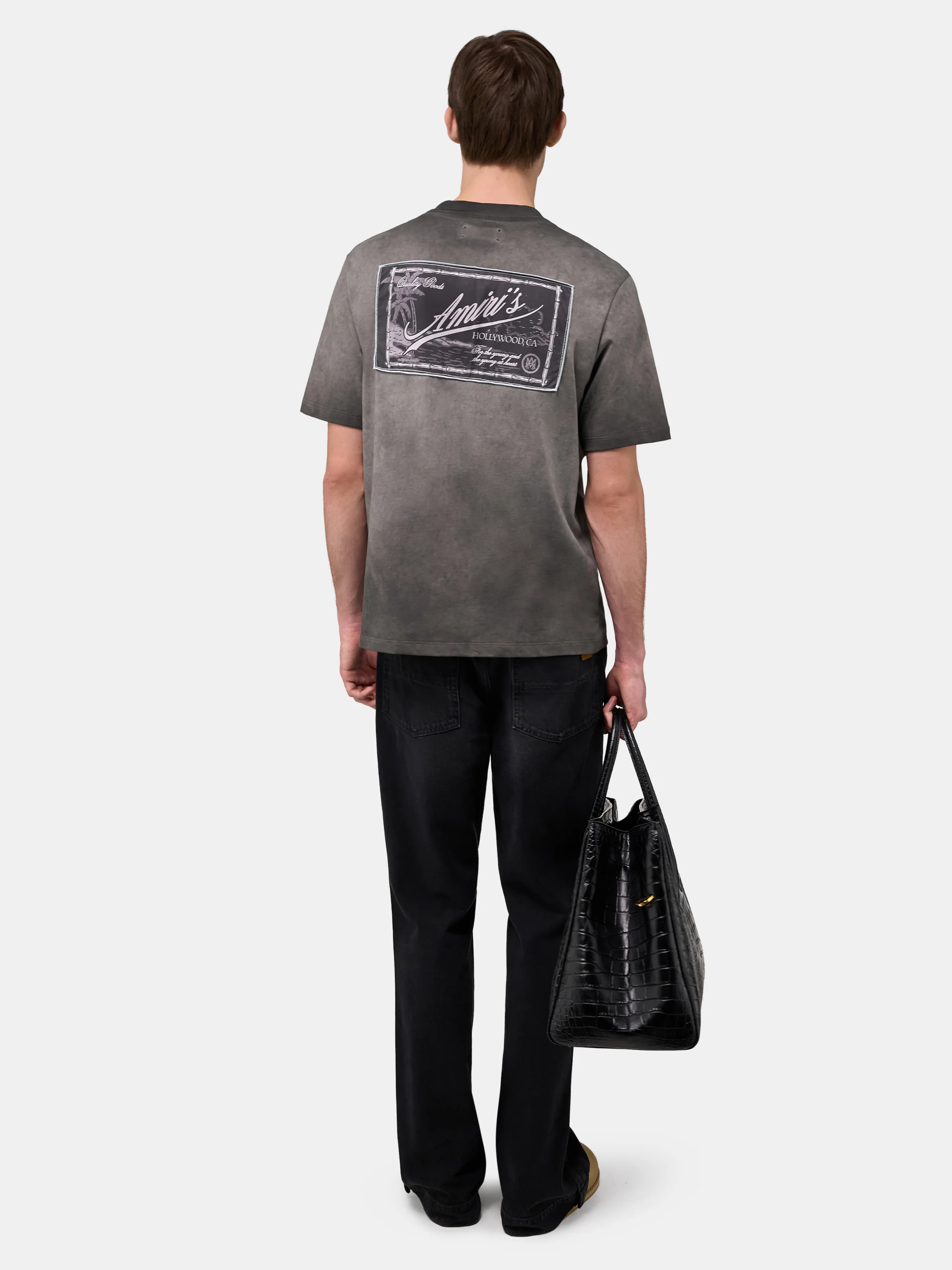 AMIRI QUALITY GOODS LABEL TEE - Black