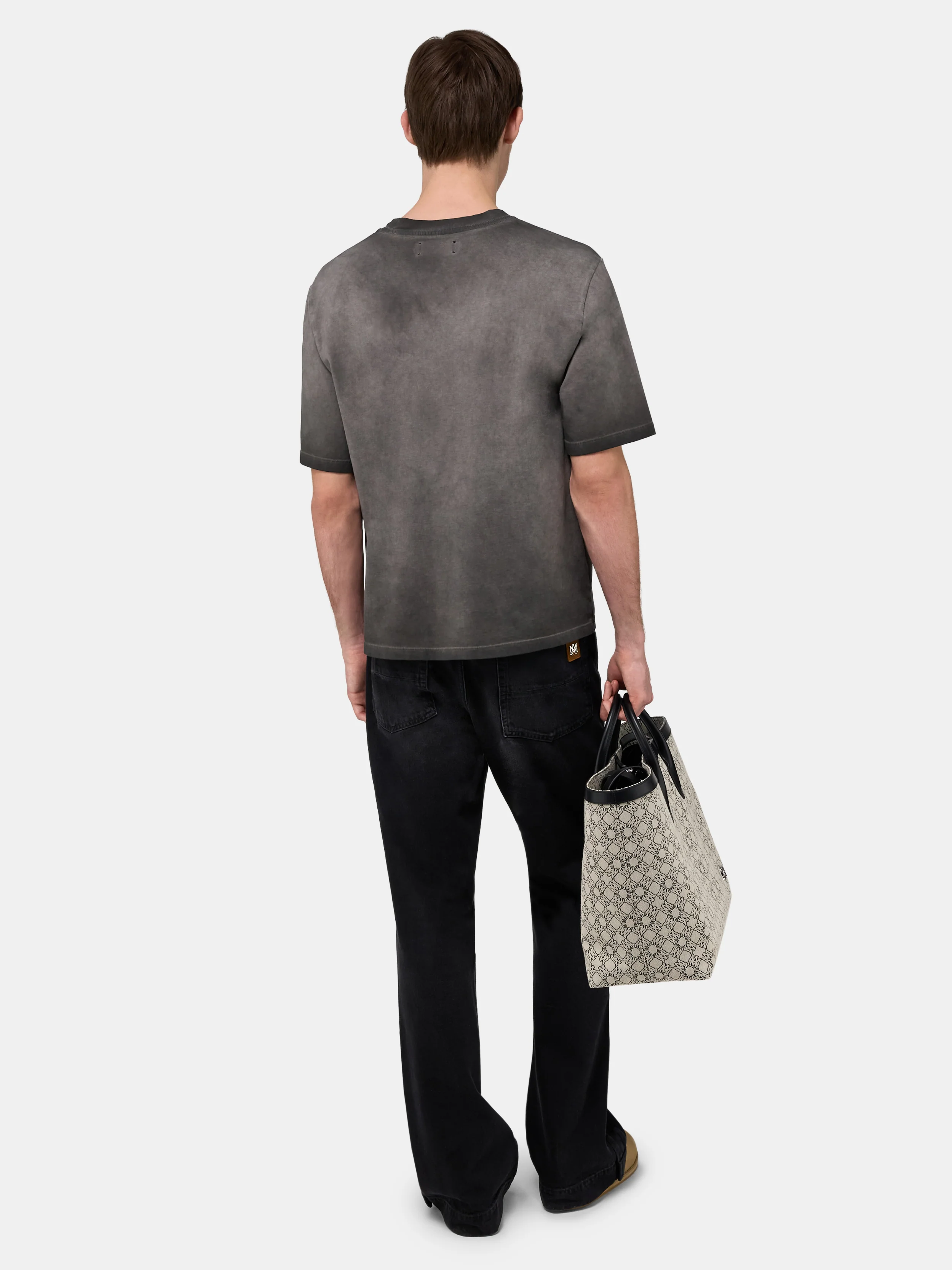 FADED POCKET BOX TEE - Black