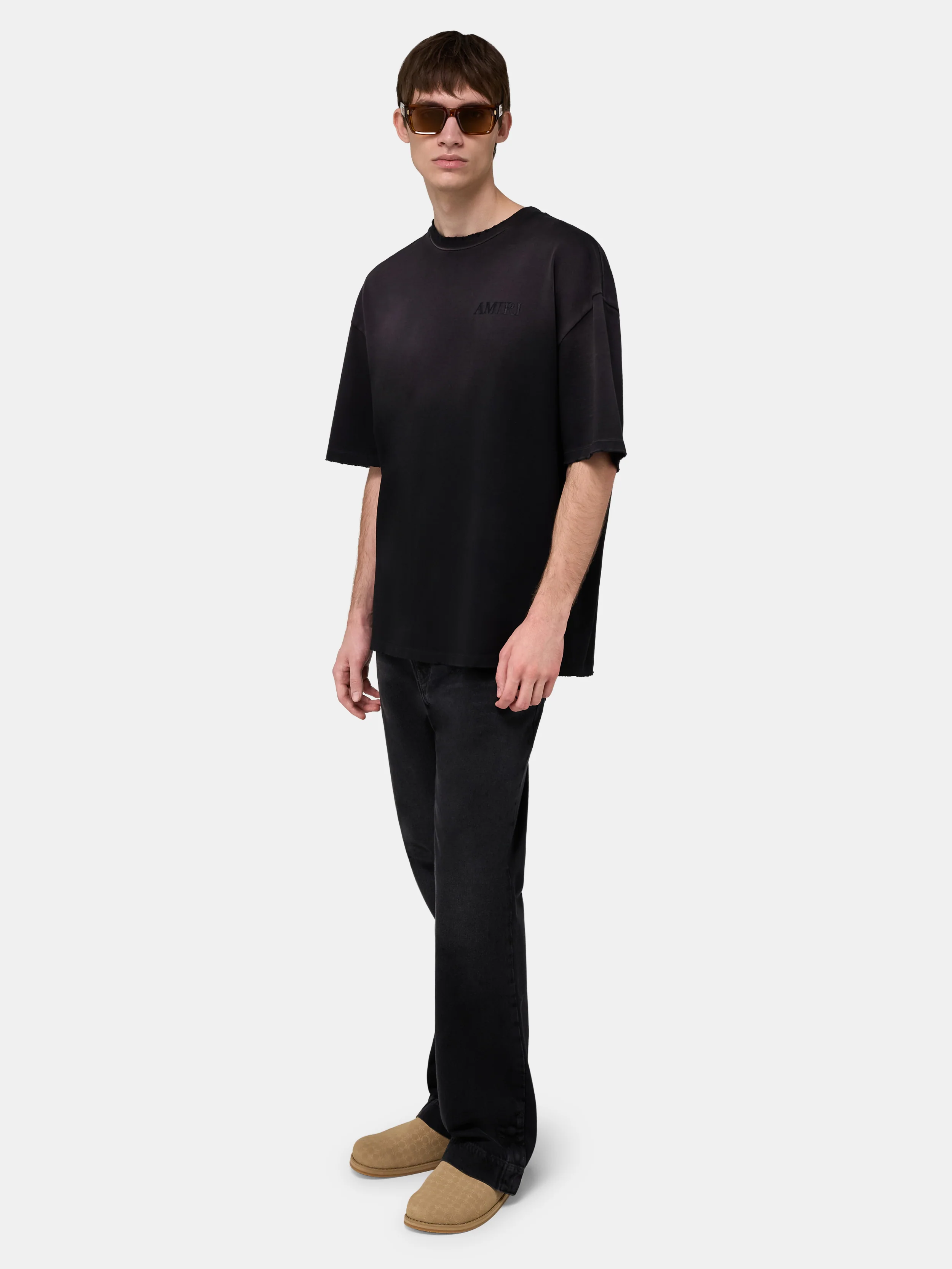 BANDANA PATCH OVERSIZED TEE - Black