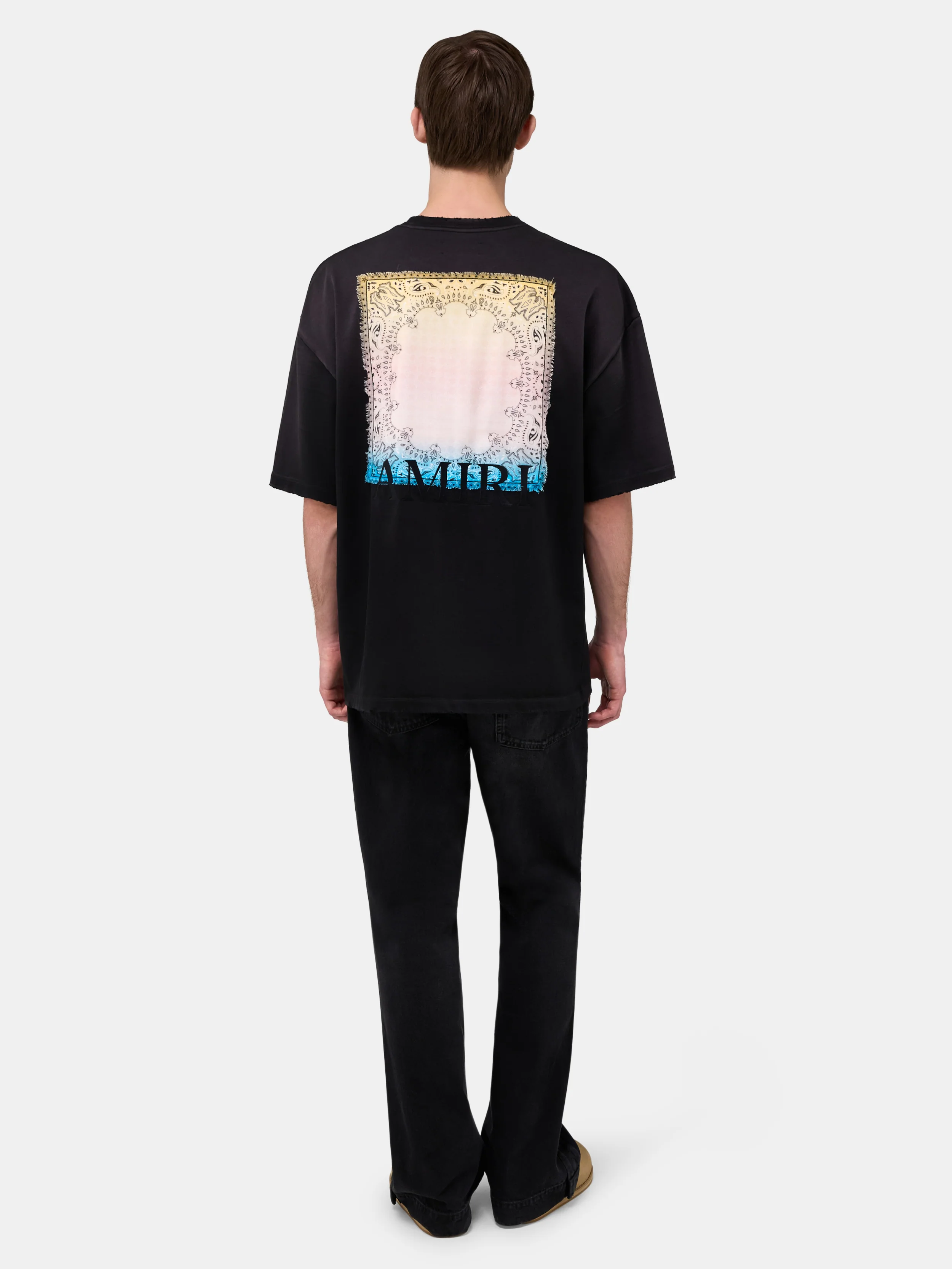 BANDANA PATCH OVERSIZED TEE - Black