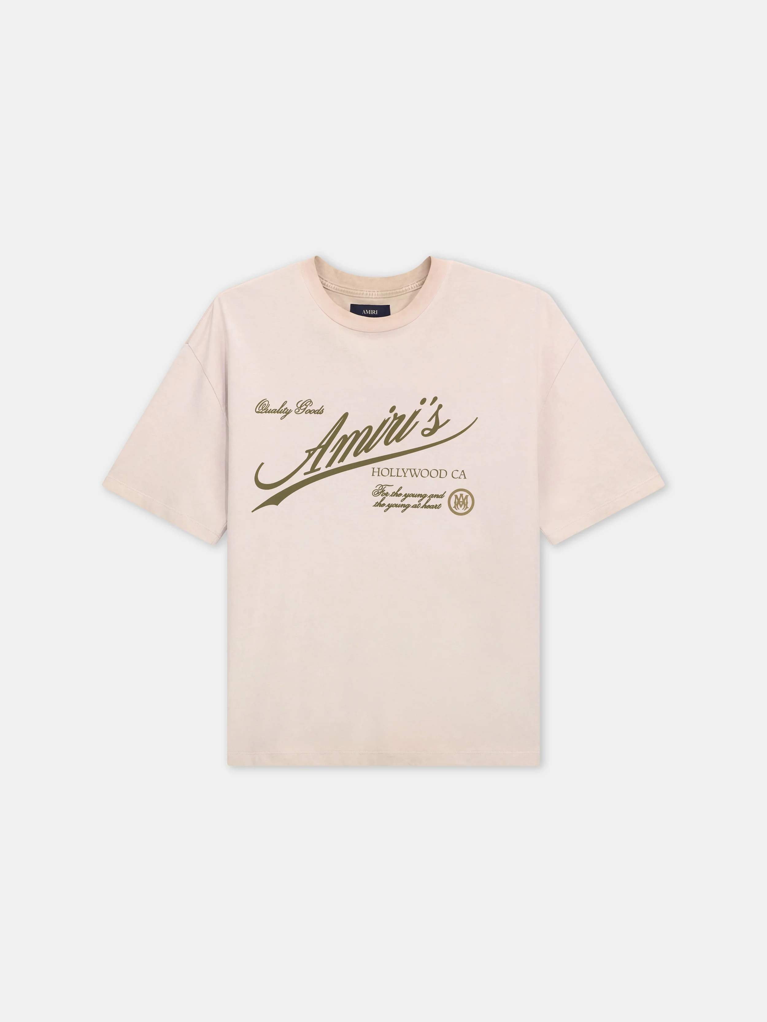 AMIRI QUALITY GOODS OVERSIZED TEE - Alabaster