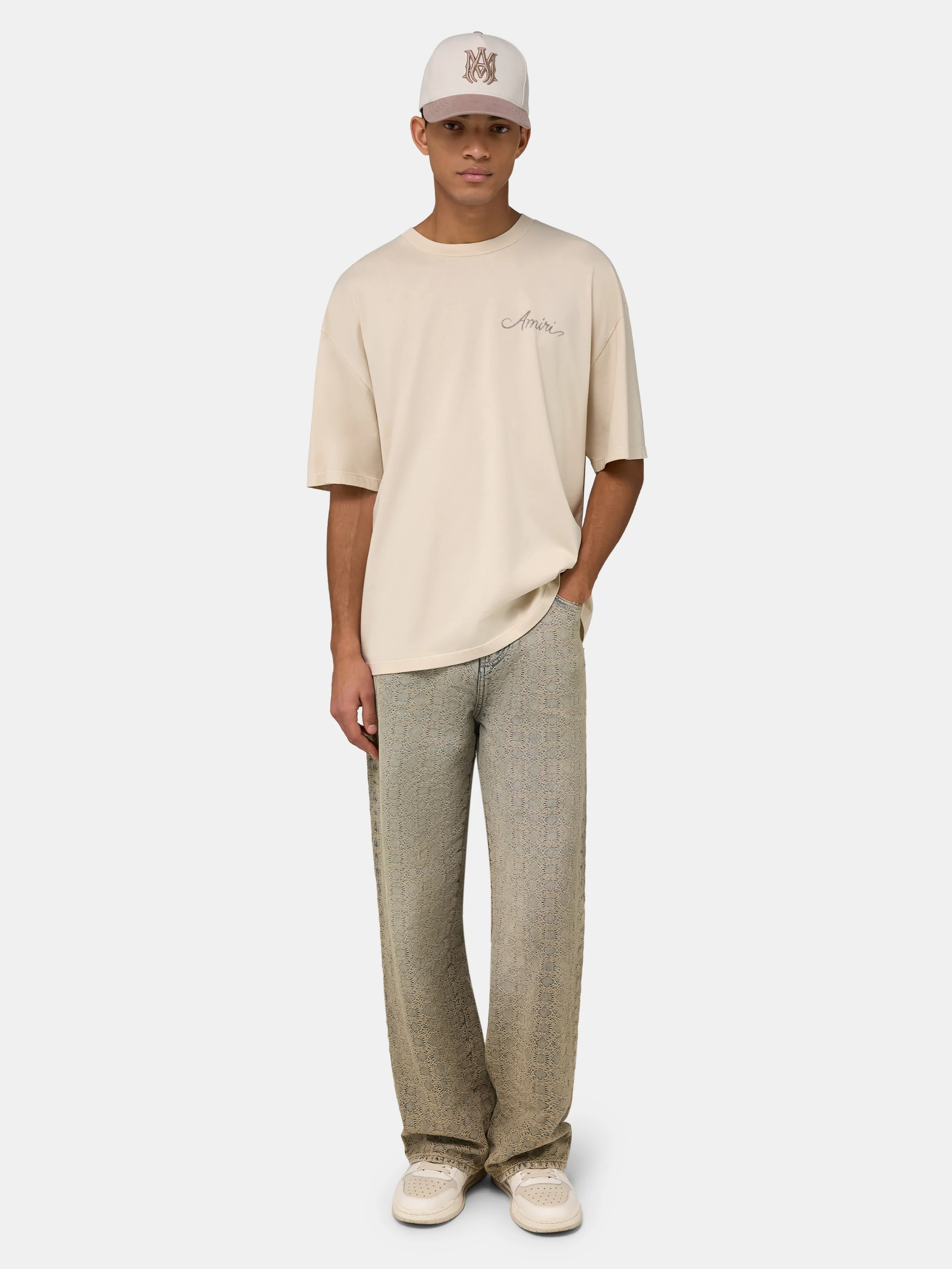 1290-ma-quad-checkerboard-oversized-tee-alabaster-2.webp MA QUAD CHECKERBOARD OVERSIZED TEE - Alabaster