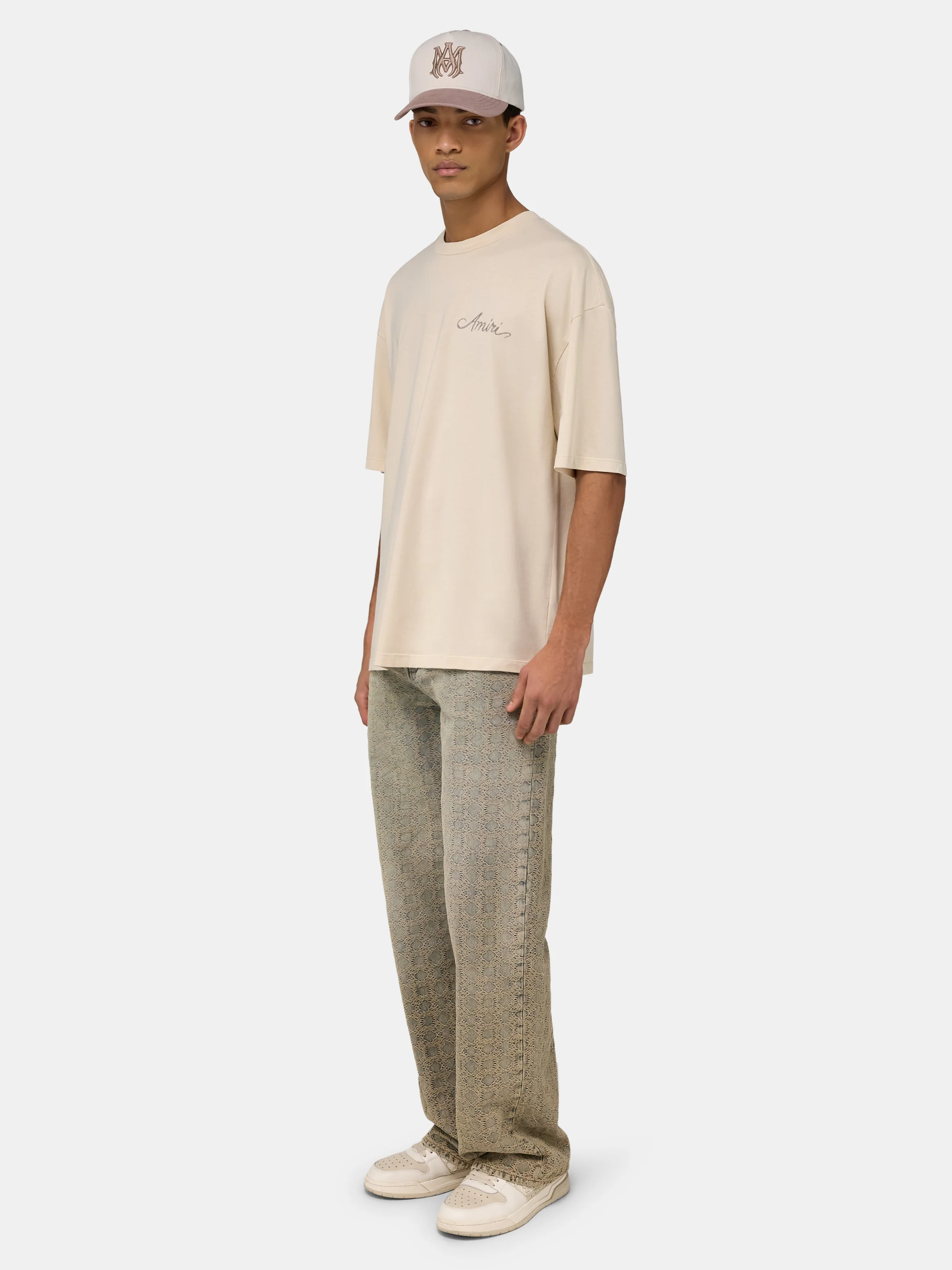1290-ma-quad-checkerboard-oversized-tee-alabaster-3.webp MA QUAD CHECKERBOARD OVERSIZED TEE - Alabaster
