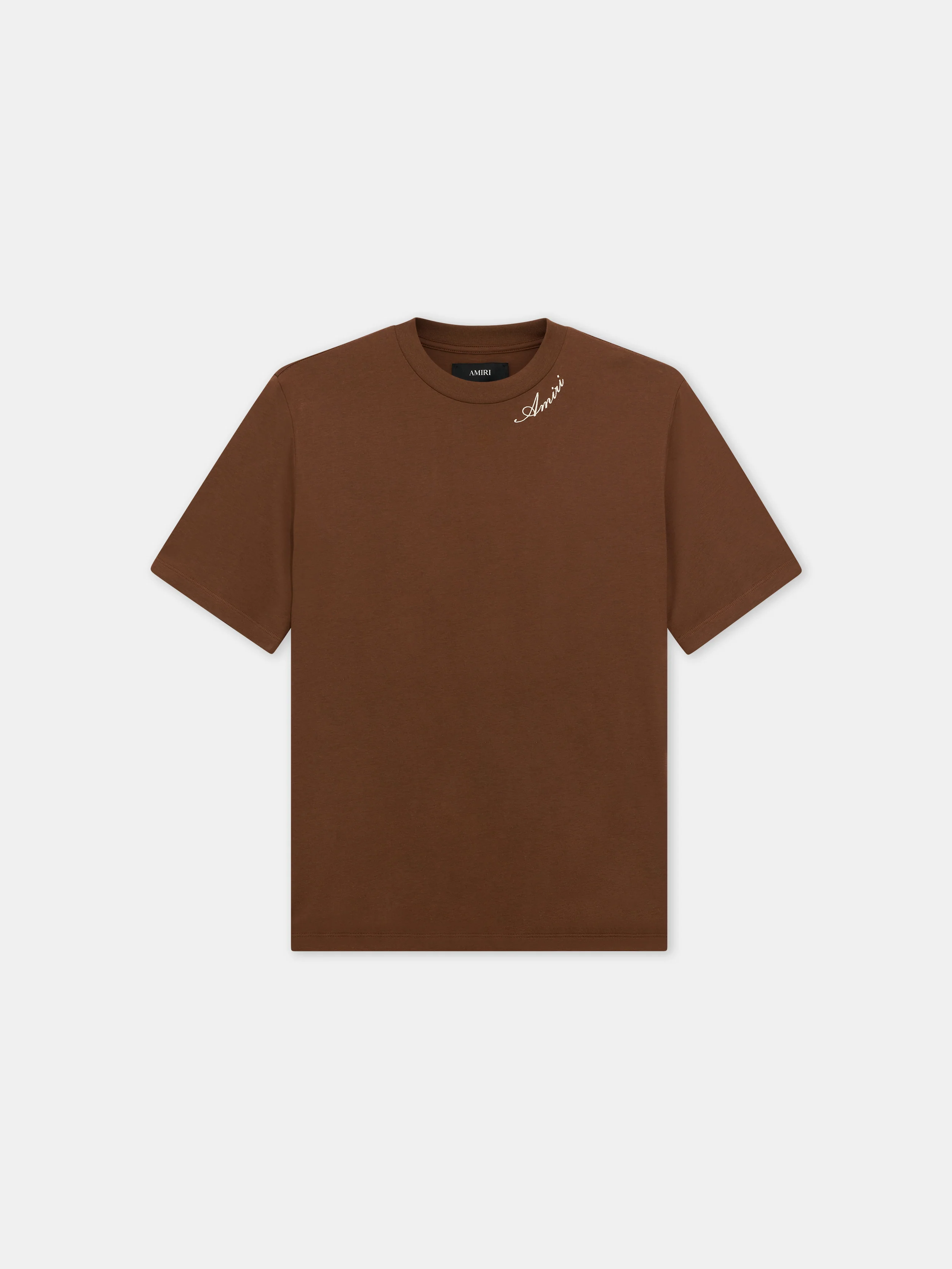 AMIRI SCRIPT TEE - Tobacco