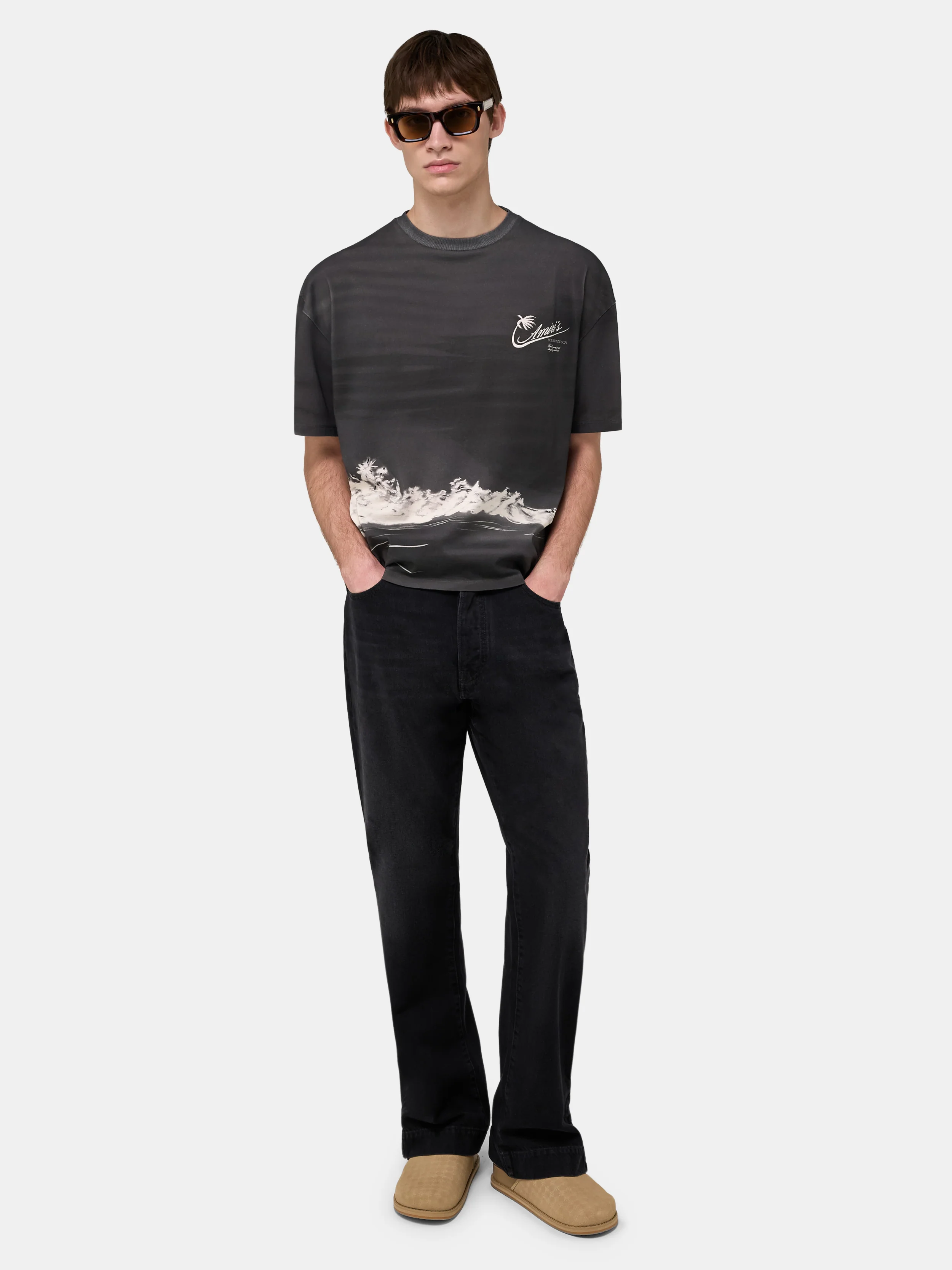 PALMS OVERSIZED TEE - Black