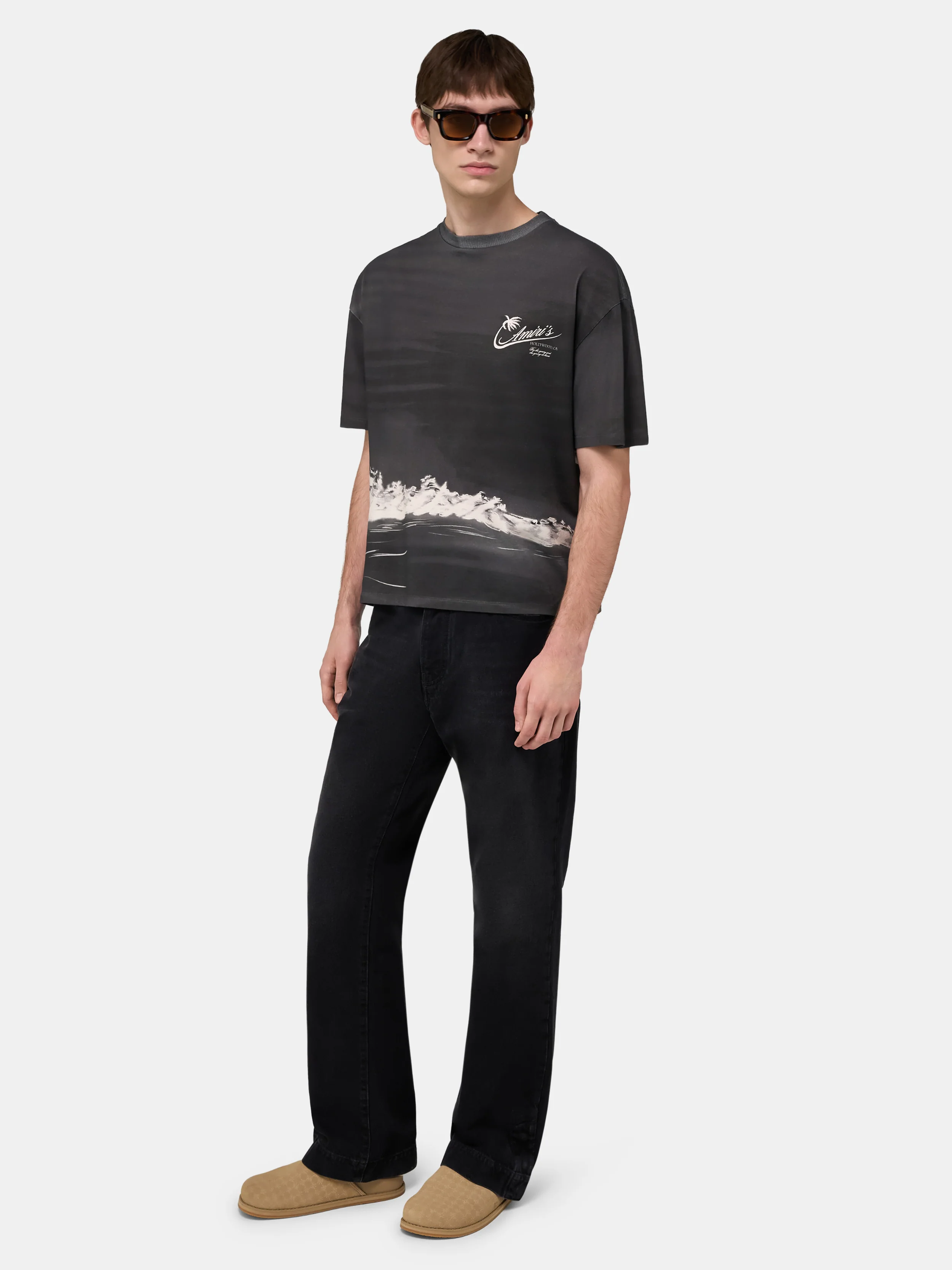 PALMS OVERSIZED TEE - Black