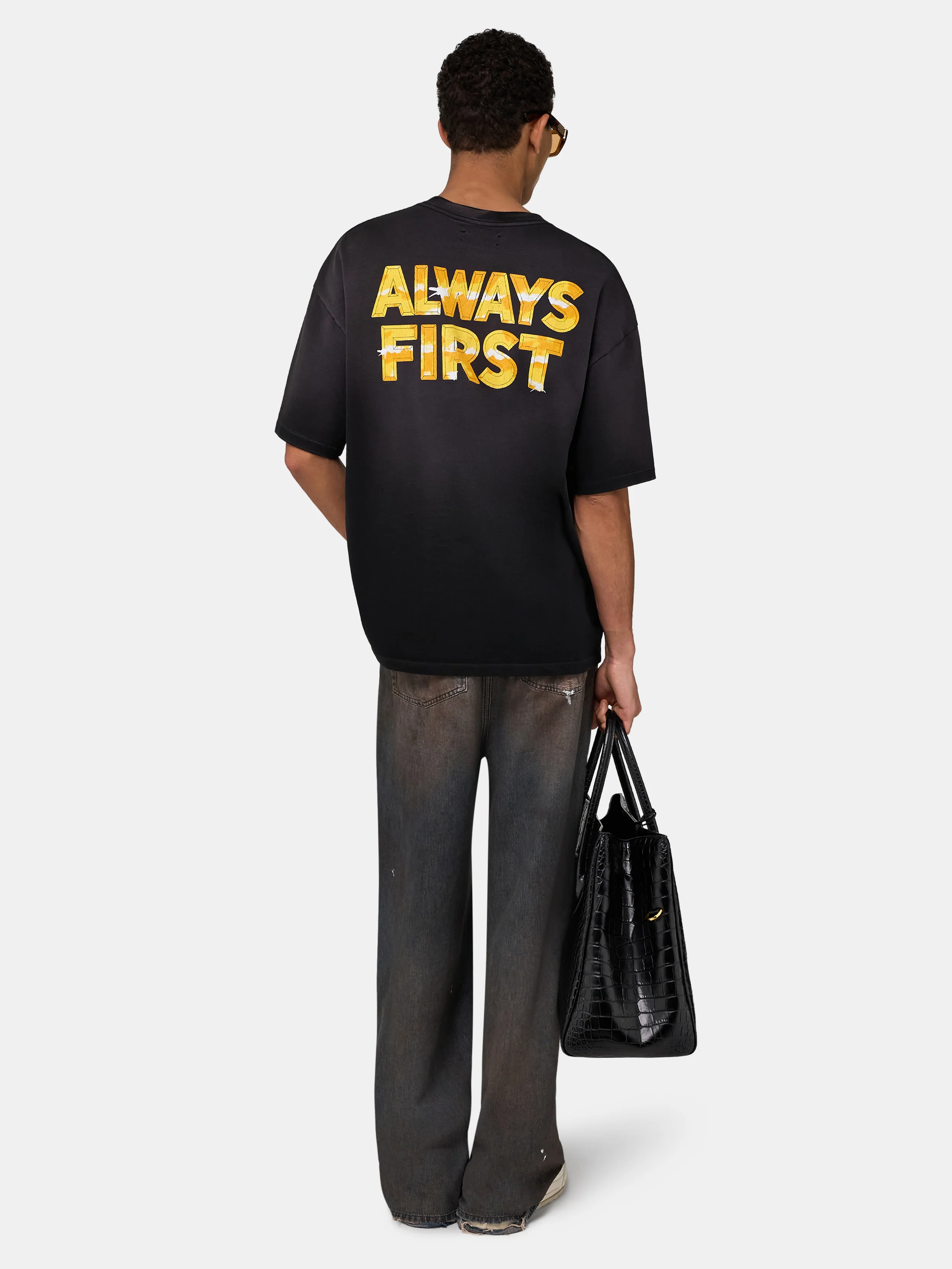 MA EAGLE OVERSIZED TEE - Black