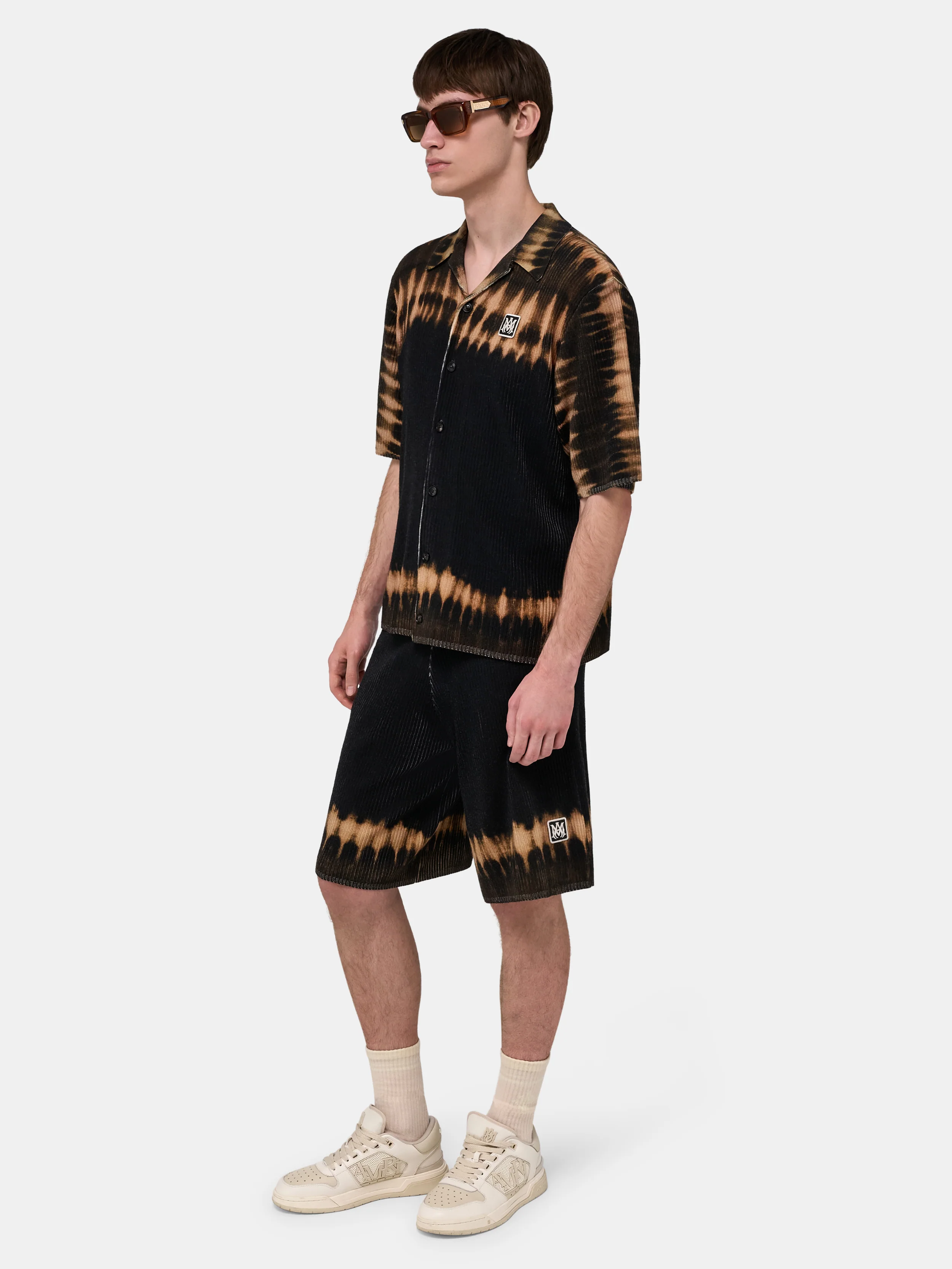 1417-ma-patch-tie-dye-knit-shirt-black-3.webp MA PATCH TIE DYE KNIT SHIRT - Black