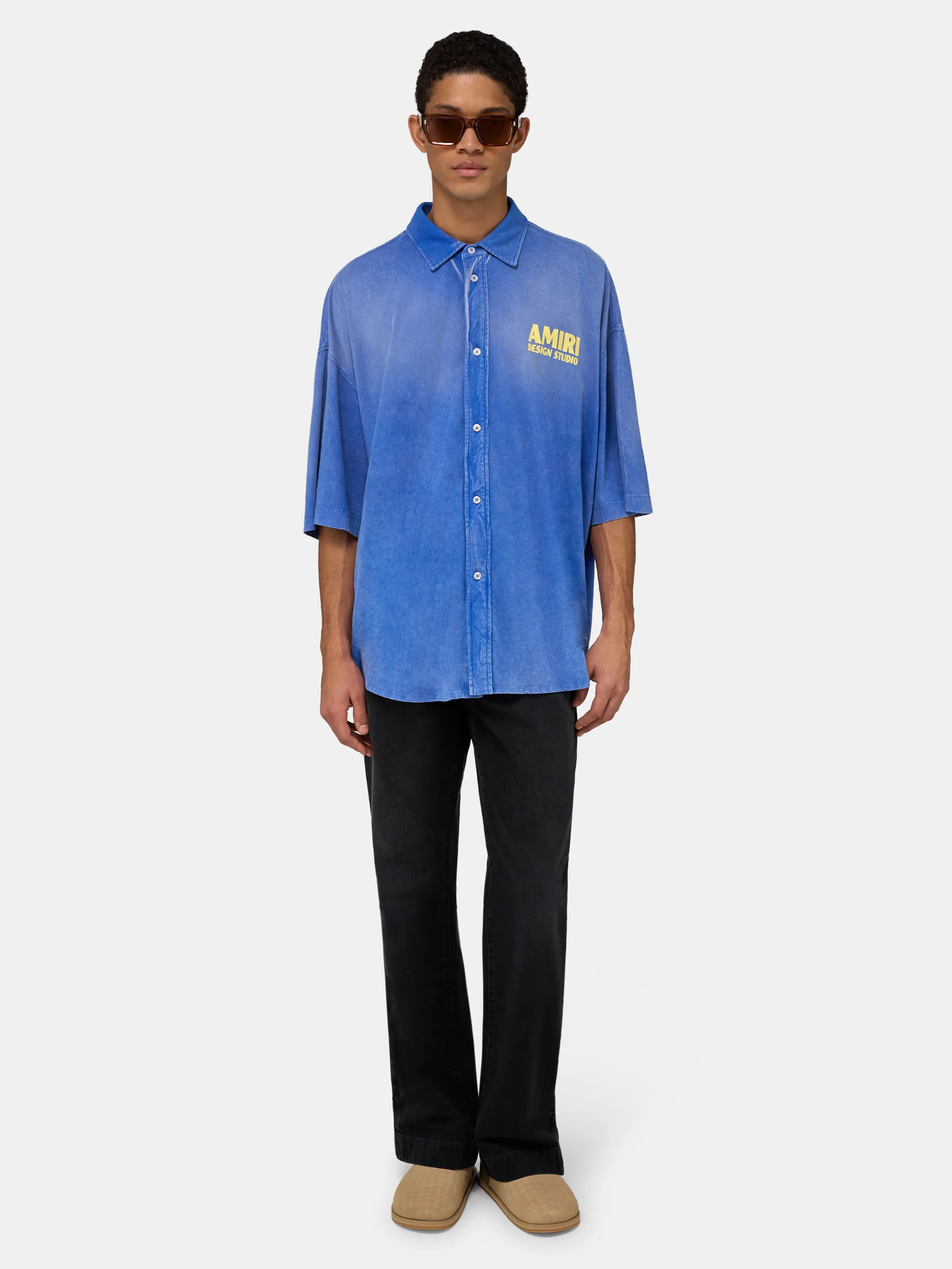 AMIRI 1994 CAMP SHIRT - Sapphire