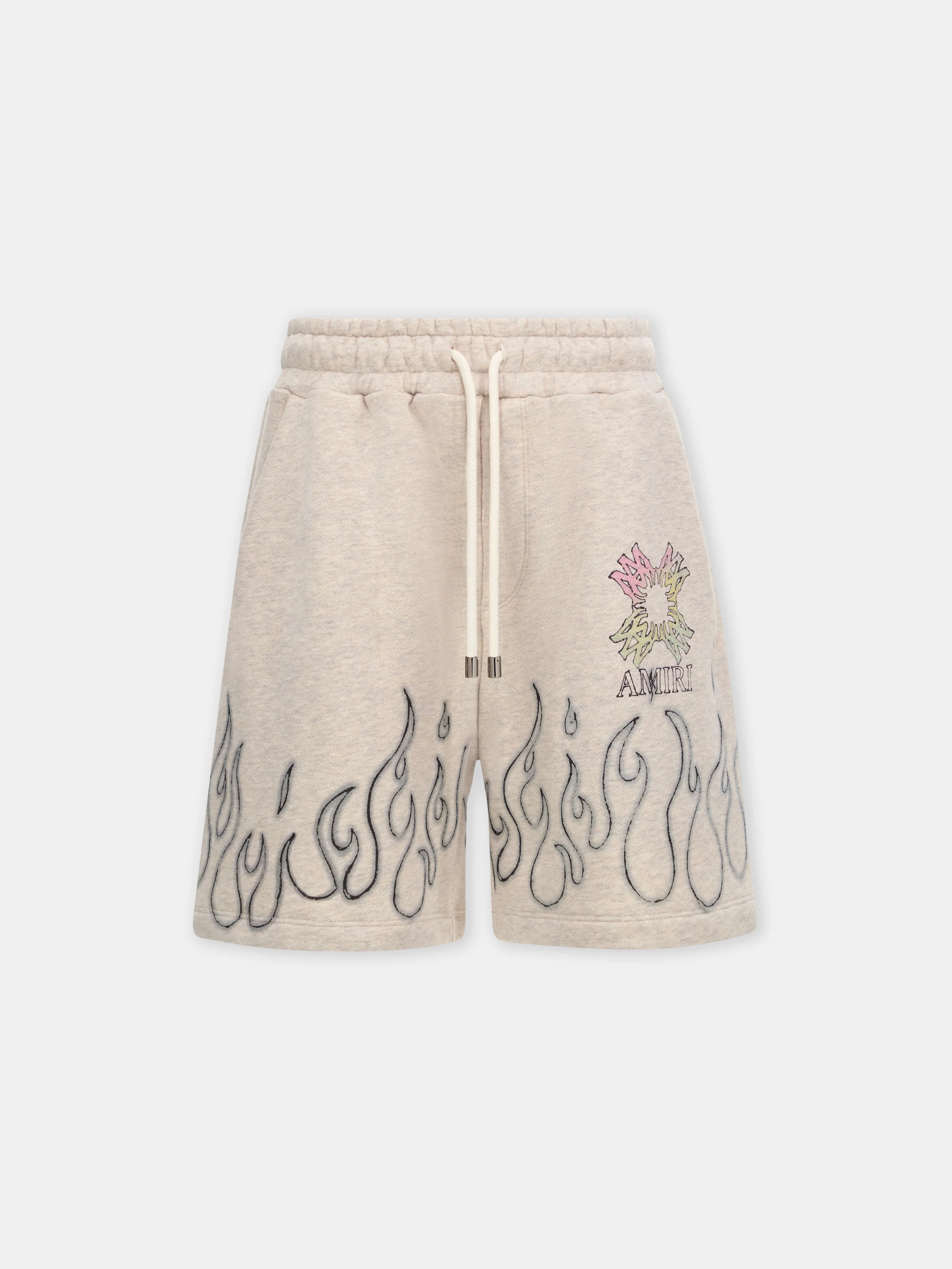 MA QUAD FLAMES SWEATSHORT - Ivory