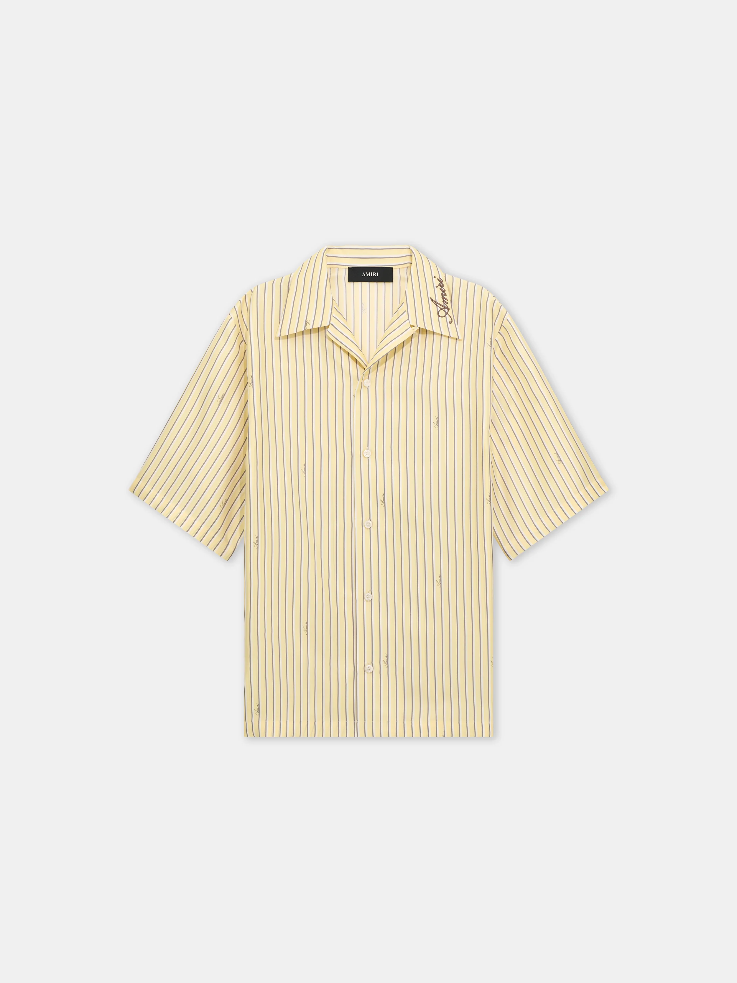 AMIRI SCRIPT BOWLING SHIRT - Sherbet Yellow