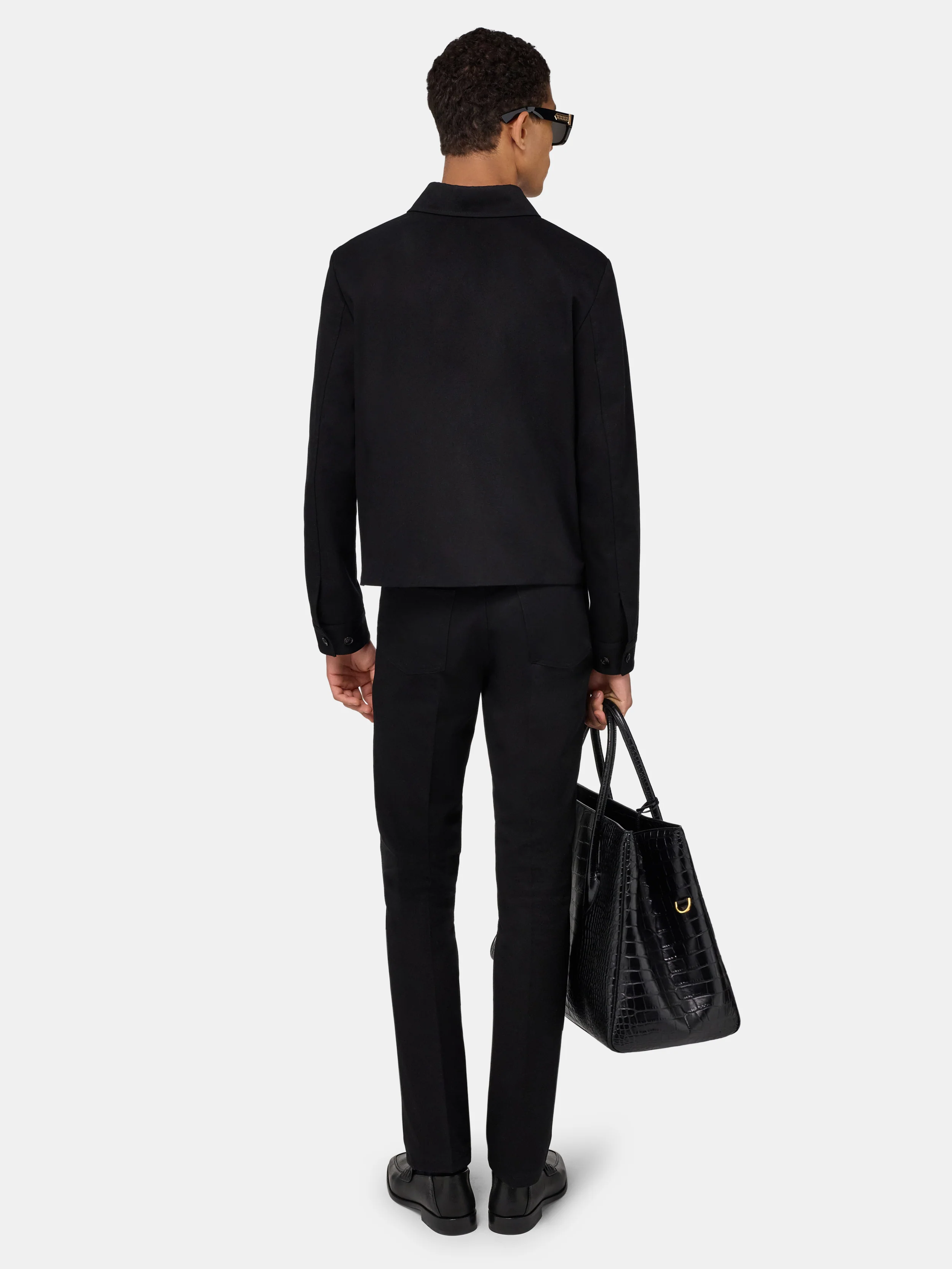 TWILL BOOTCUT PANT - Black
