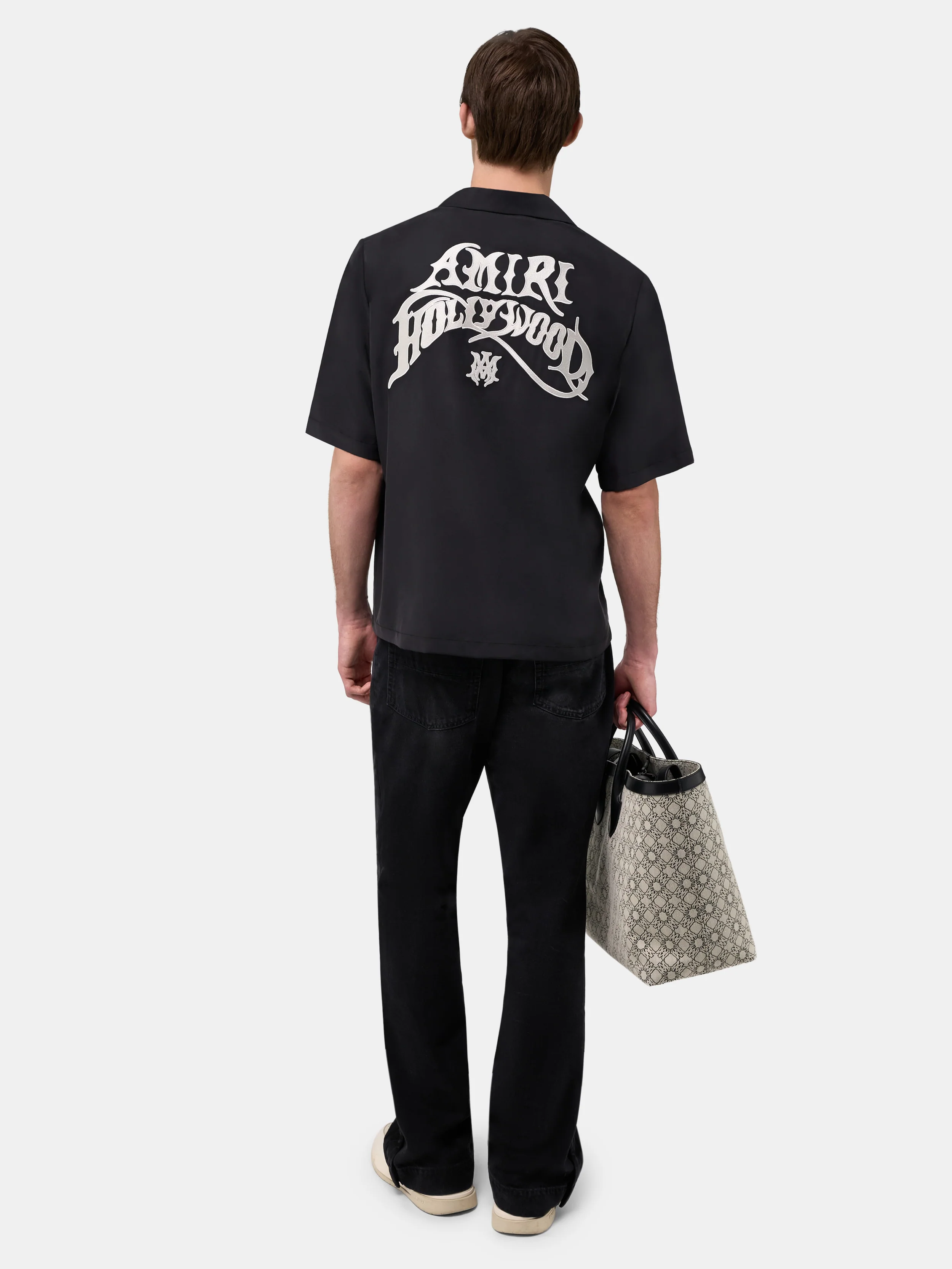 AMIRI HOLLYWOOD CAMP SHIRT - Black