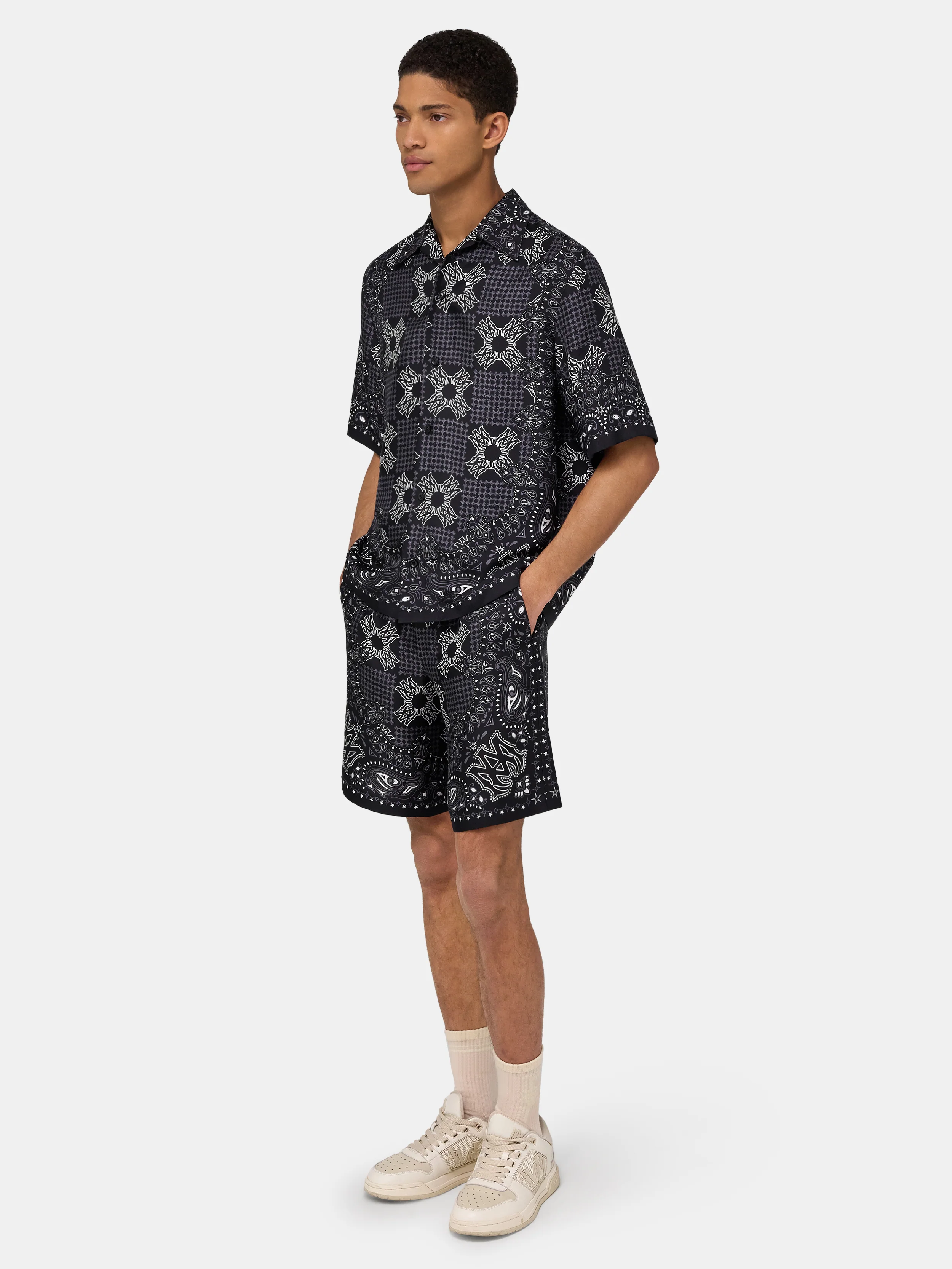 MA CHECK SHORT - Black