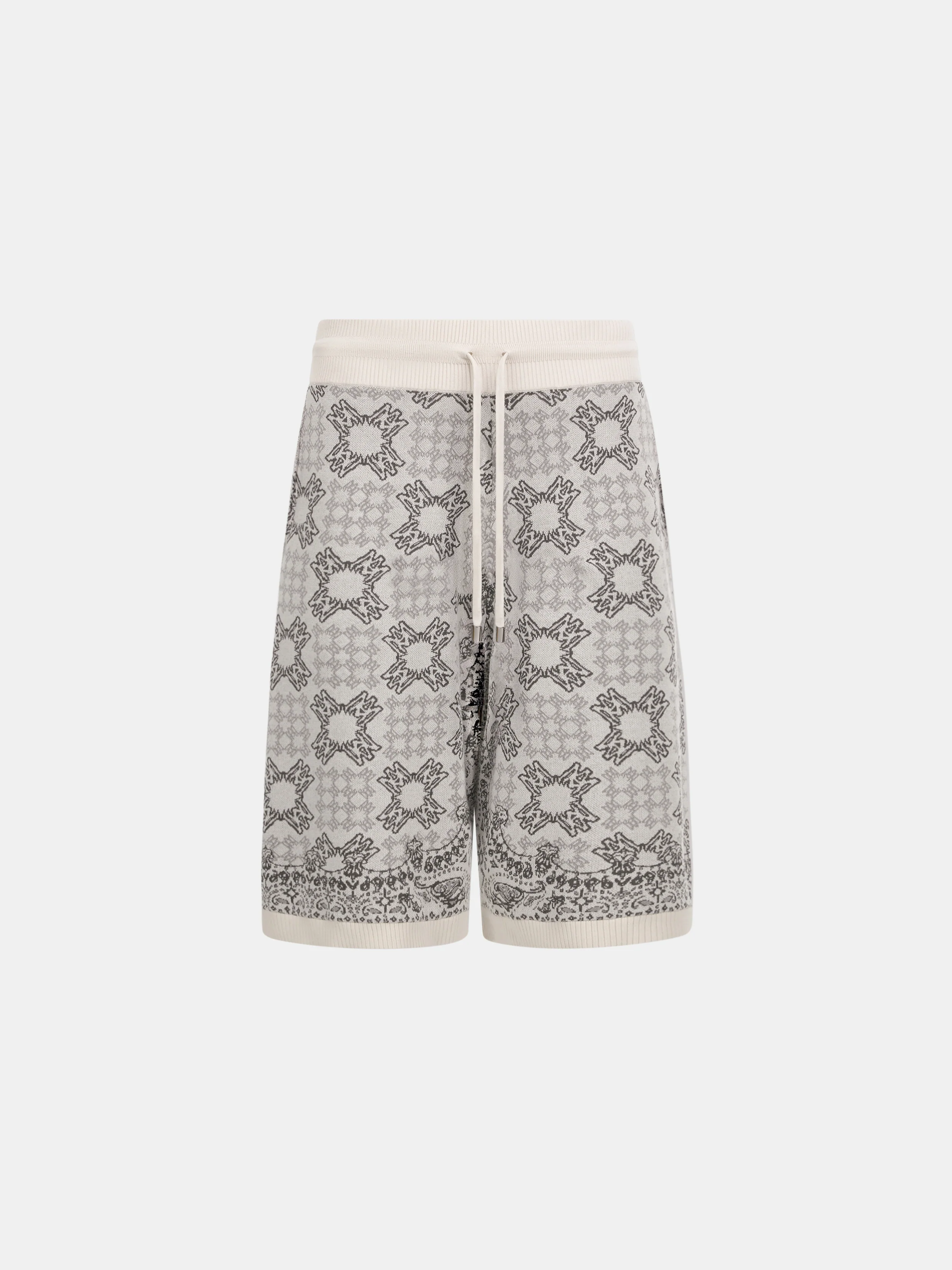 MA QUAD CHECK MESH KNIT SHORT - Alabaster