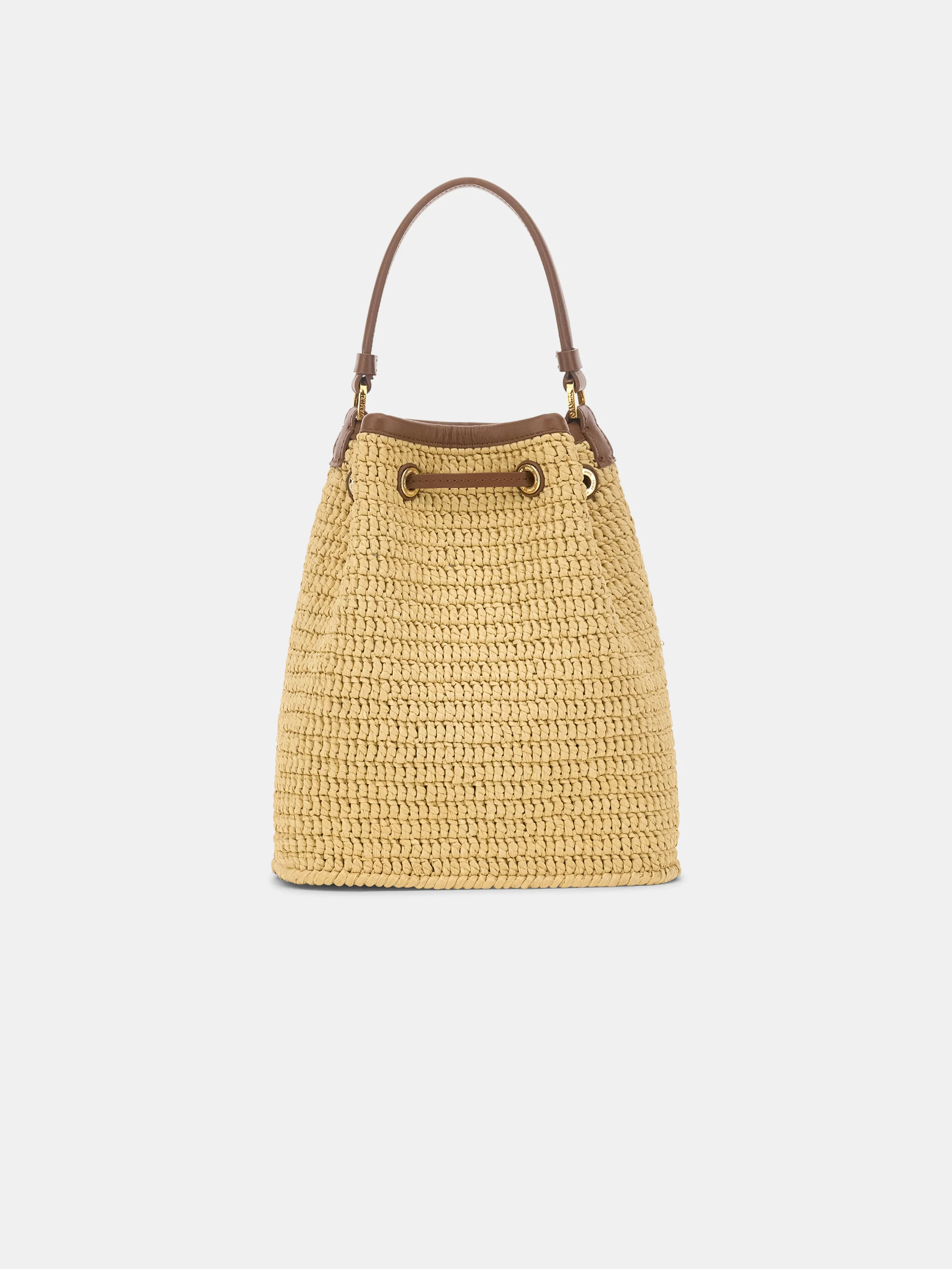 WOMEN - WOMEN'S RAFFIA MICRO MA BUCKET BAG - Natural