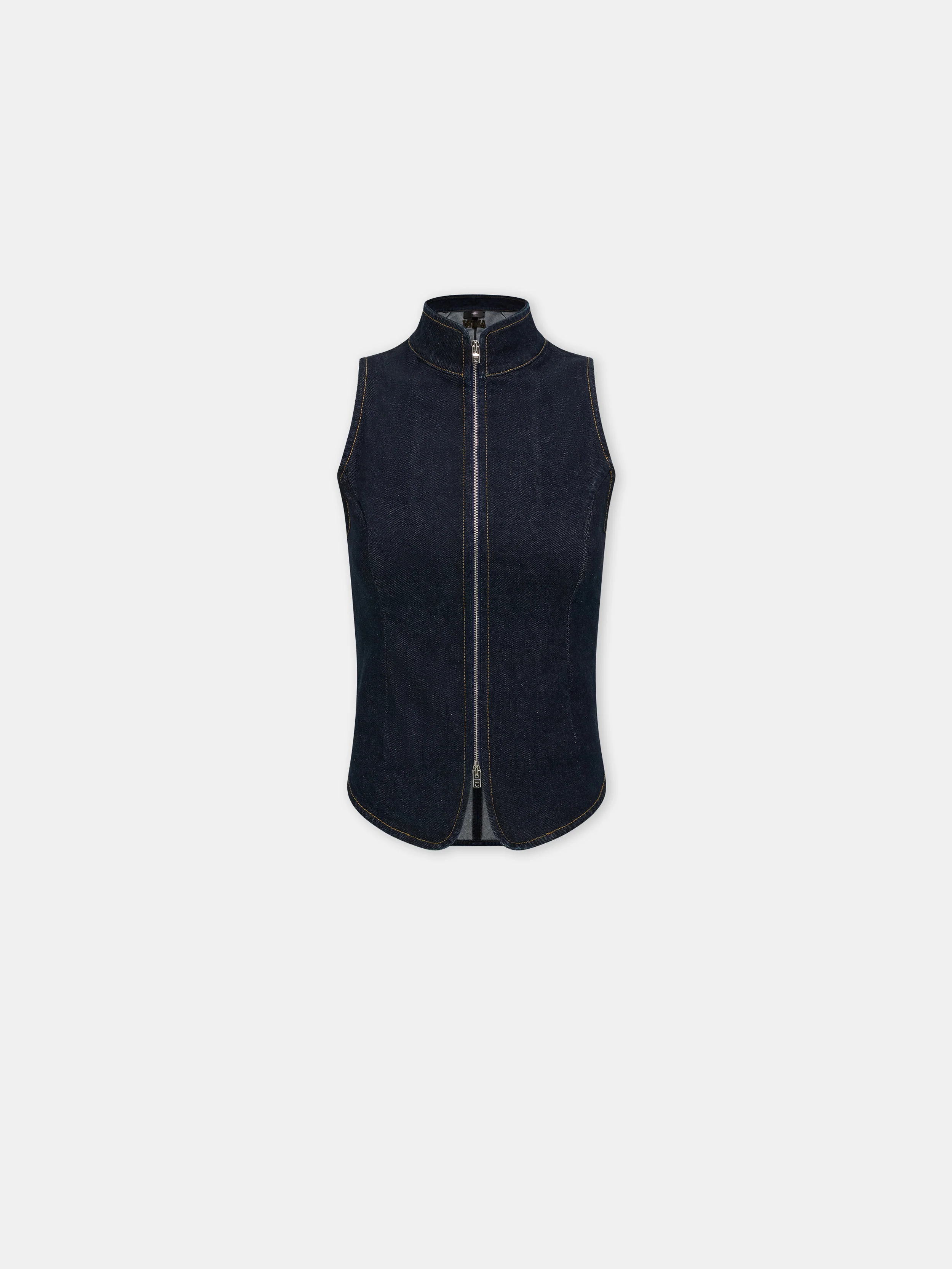 WOMEN - WOMEN'S AMIRI RAW DENM ZIP TOP - Raw Indigo
