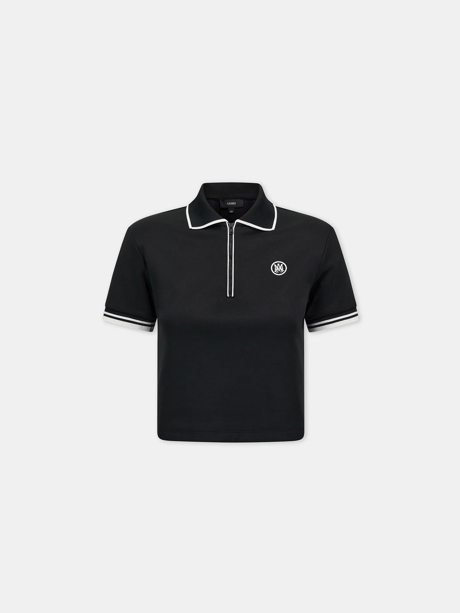 WOMEN - WOMEN'S MA ZIP POLO - Black
