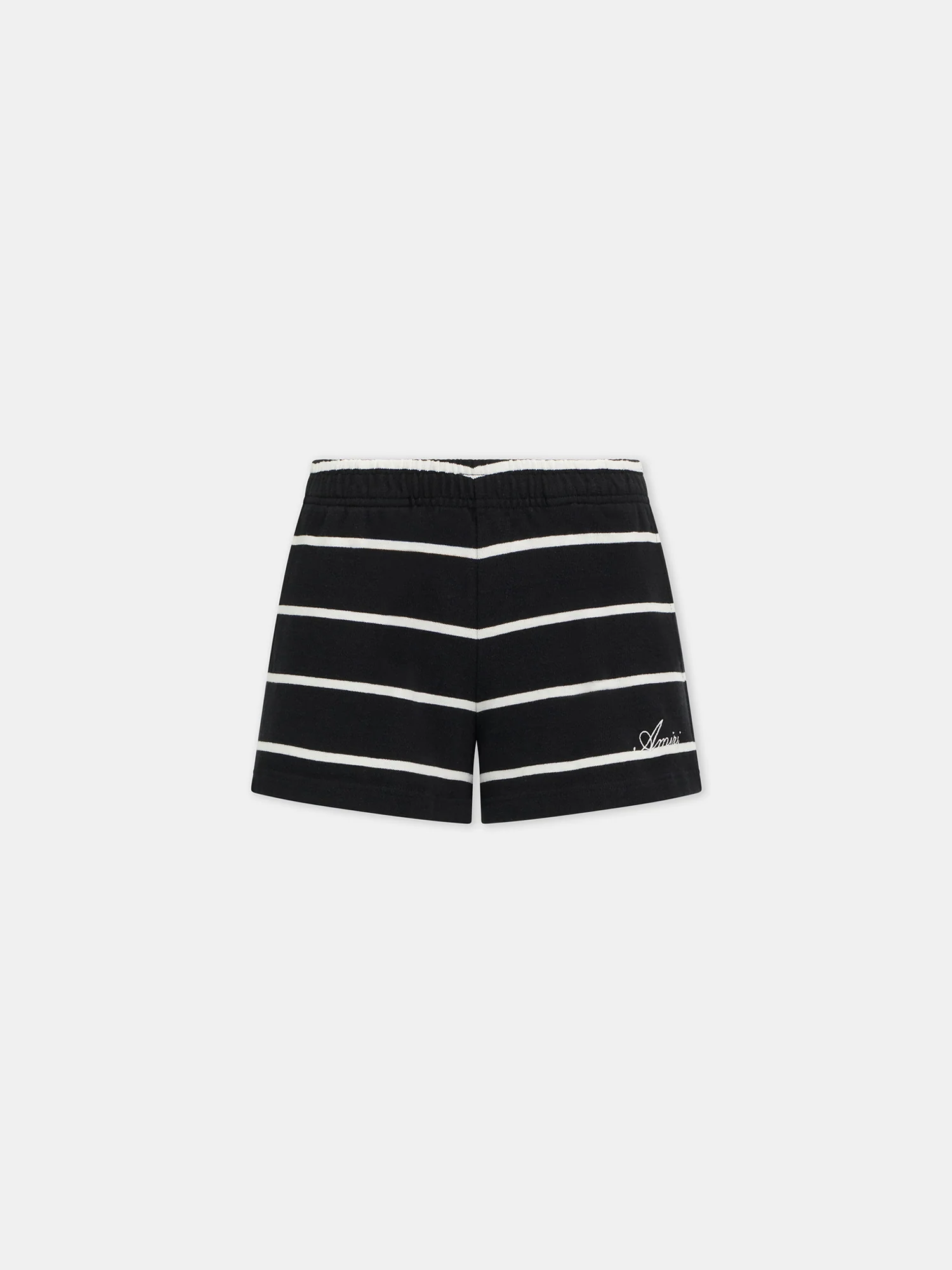 WOMEN - WOMEN'S STRIPED SWEATSHORT - Black