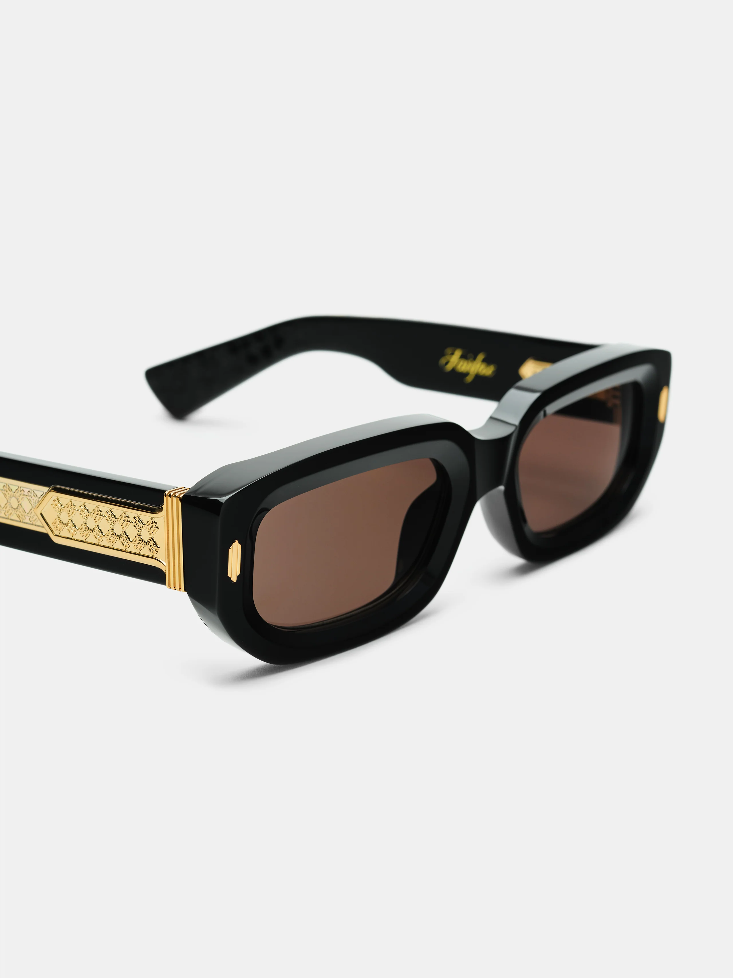 FAIRFAX EXPOSED EXTERNAL SUNGLASSES - Black Gold