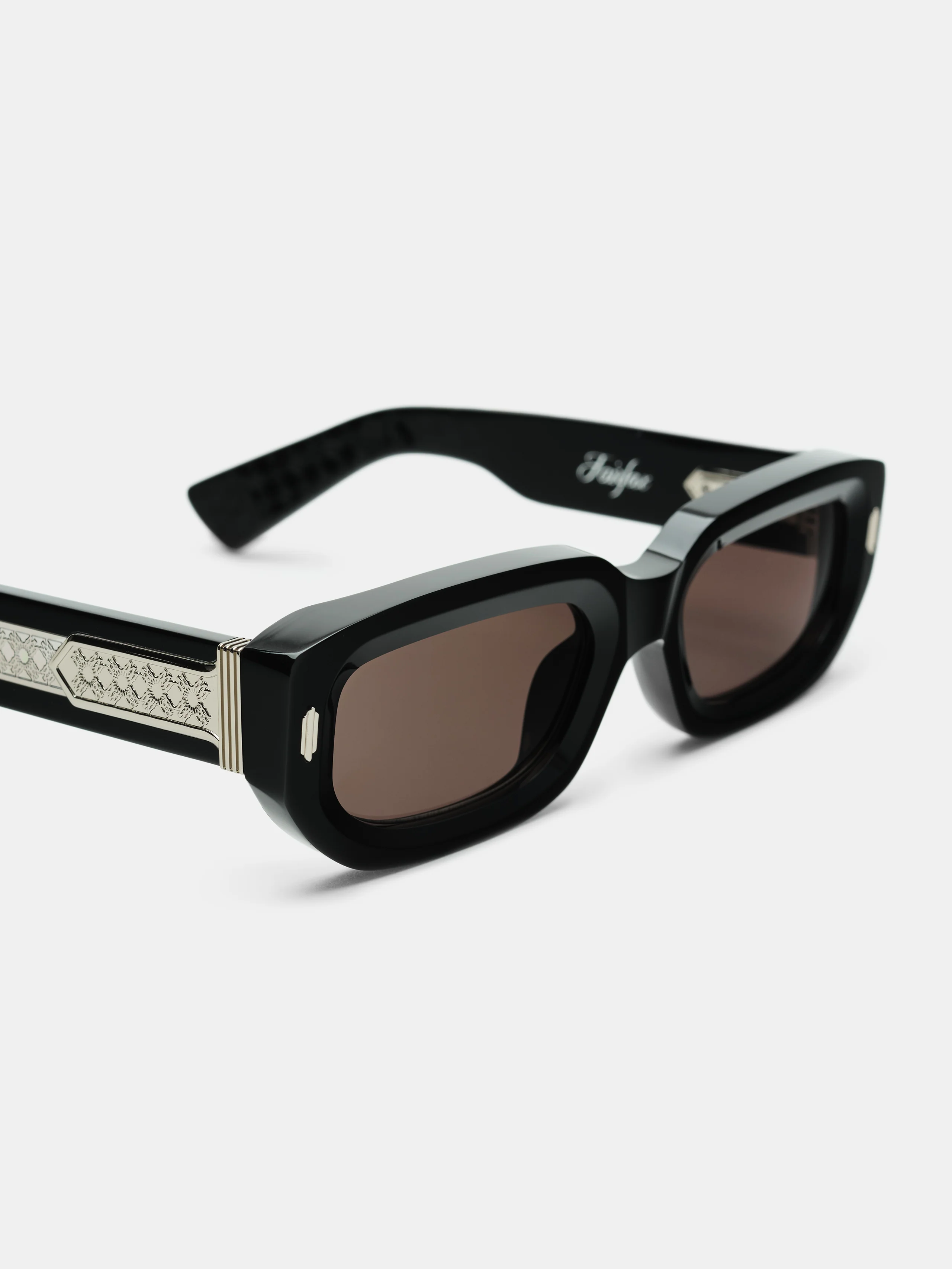 FAIRFAX EXPOSED EXTERNAL SUNGLASSES - Black Silver