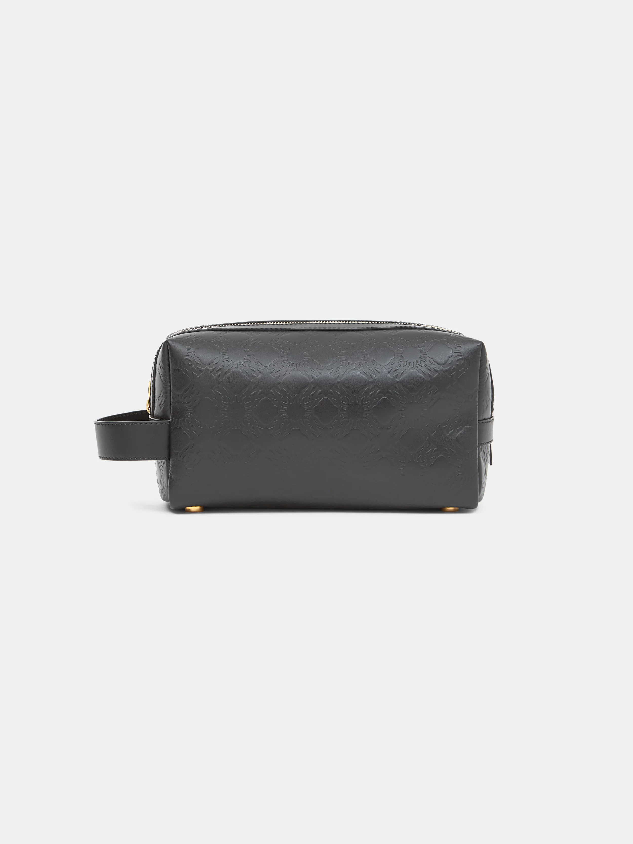 MA QUAD LEATHER DOPP KIT - Black