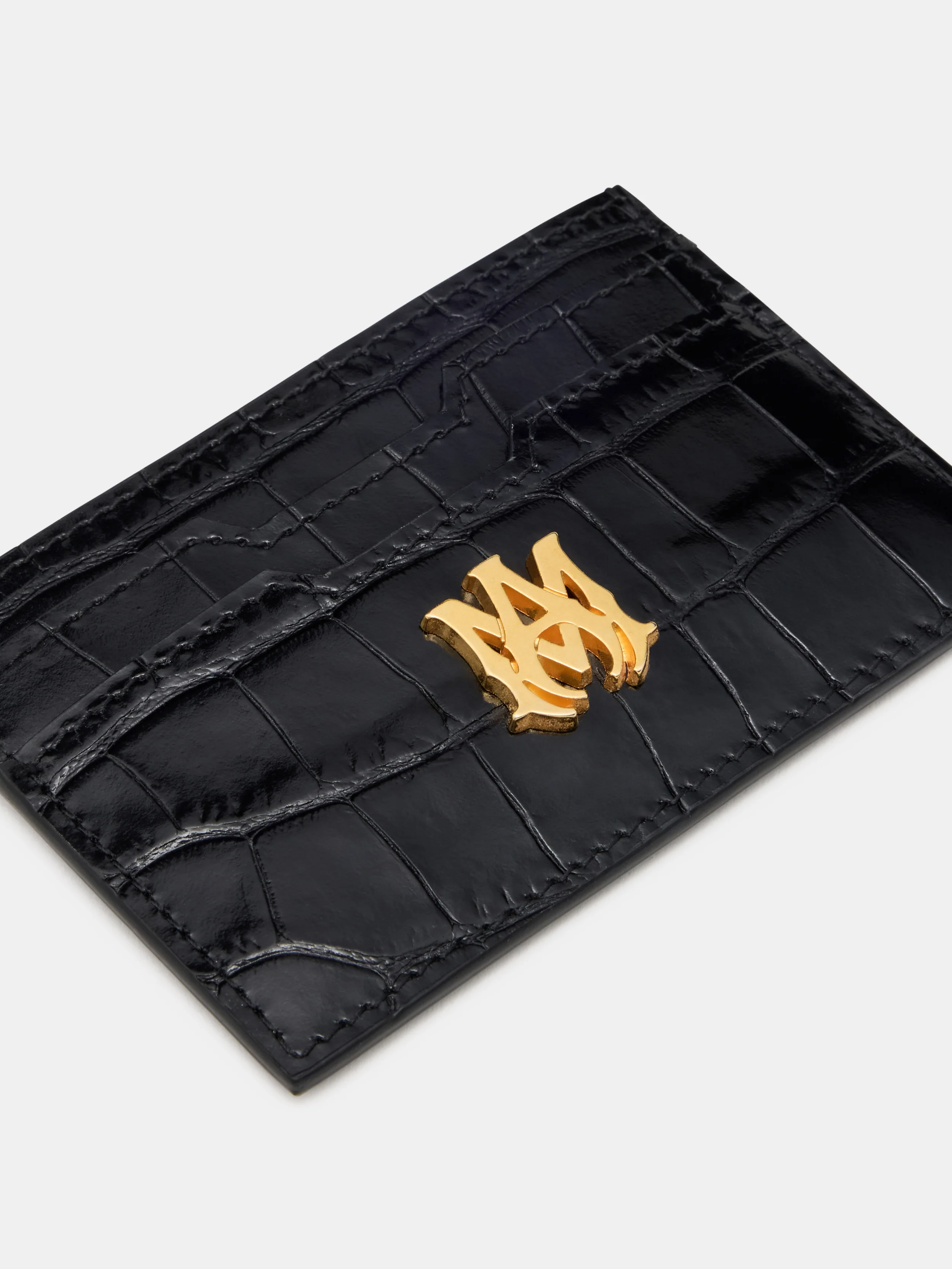 1947-croc-embossed-card-holder-black-3.webp CROC EMBOSSED CARD HOLDER - BLACK