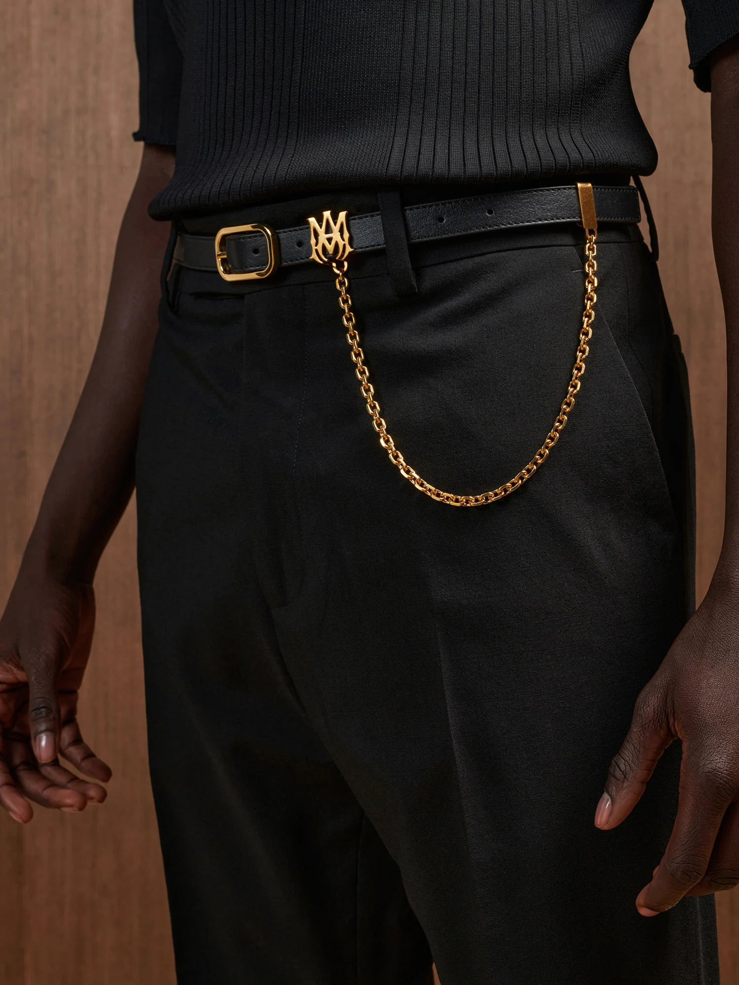 2076-ma-2cm-chain-belt-black-gold-4.webp MA 2CM CHAIN BELT - Black Gold