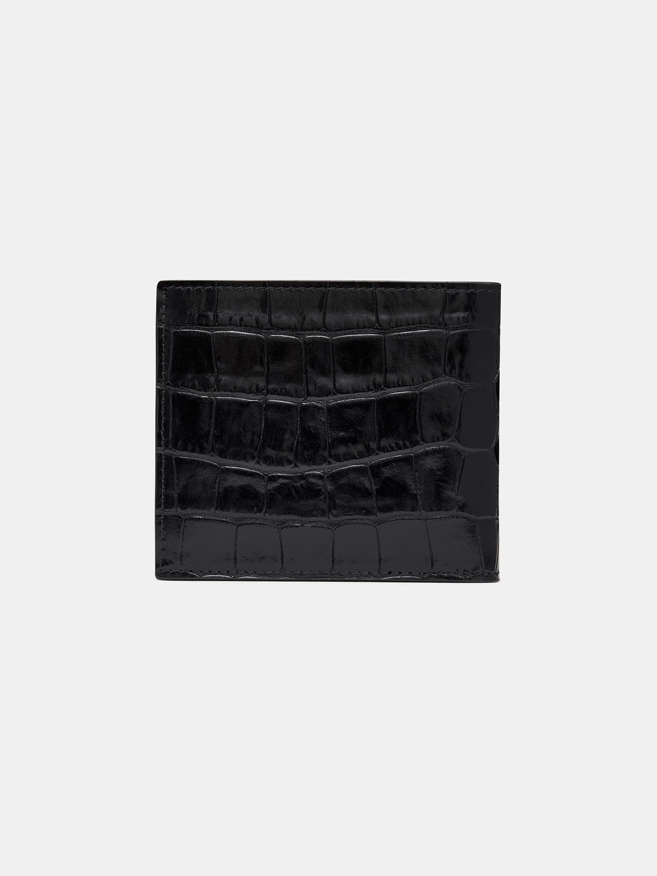2124-croc-embossed-bifold-black-4.webp CROC EMBOSSED BIFOLD - BLACK