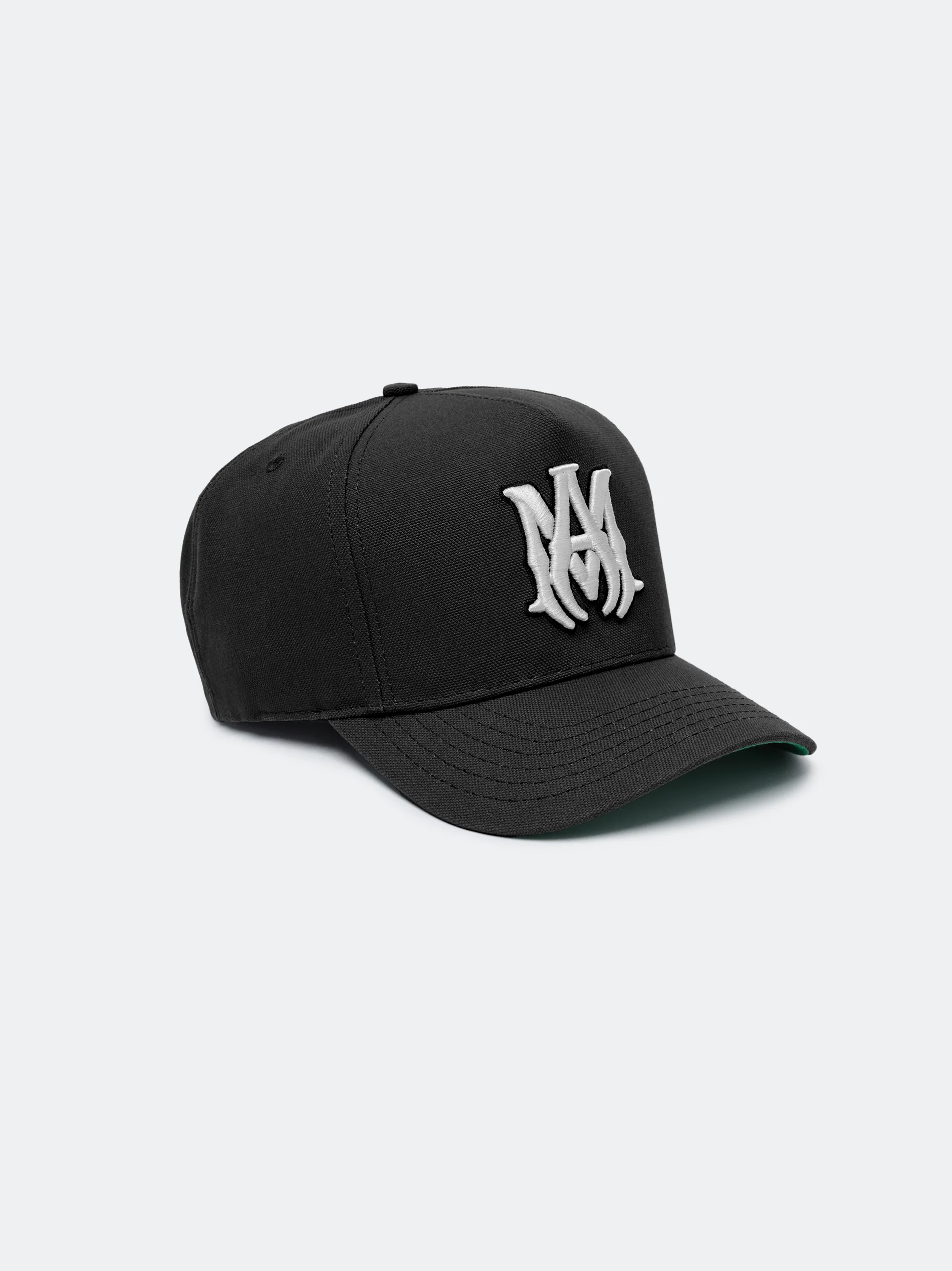 MA STAGGERED AMIRI FULL CANVAS HAT - Black Off White