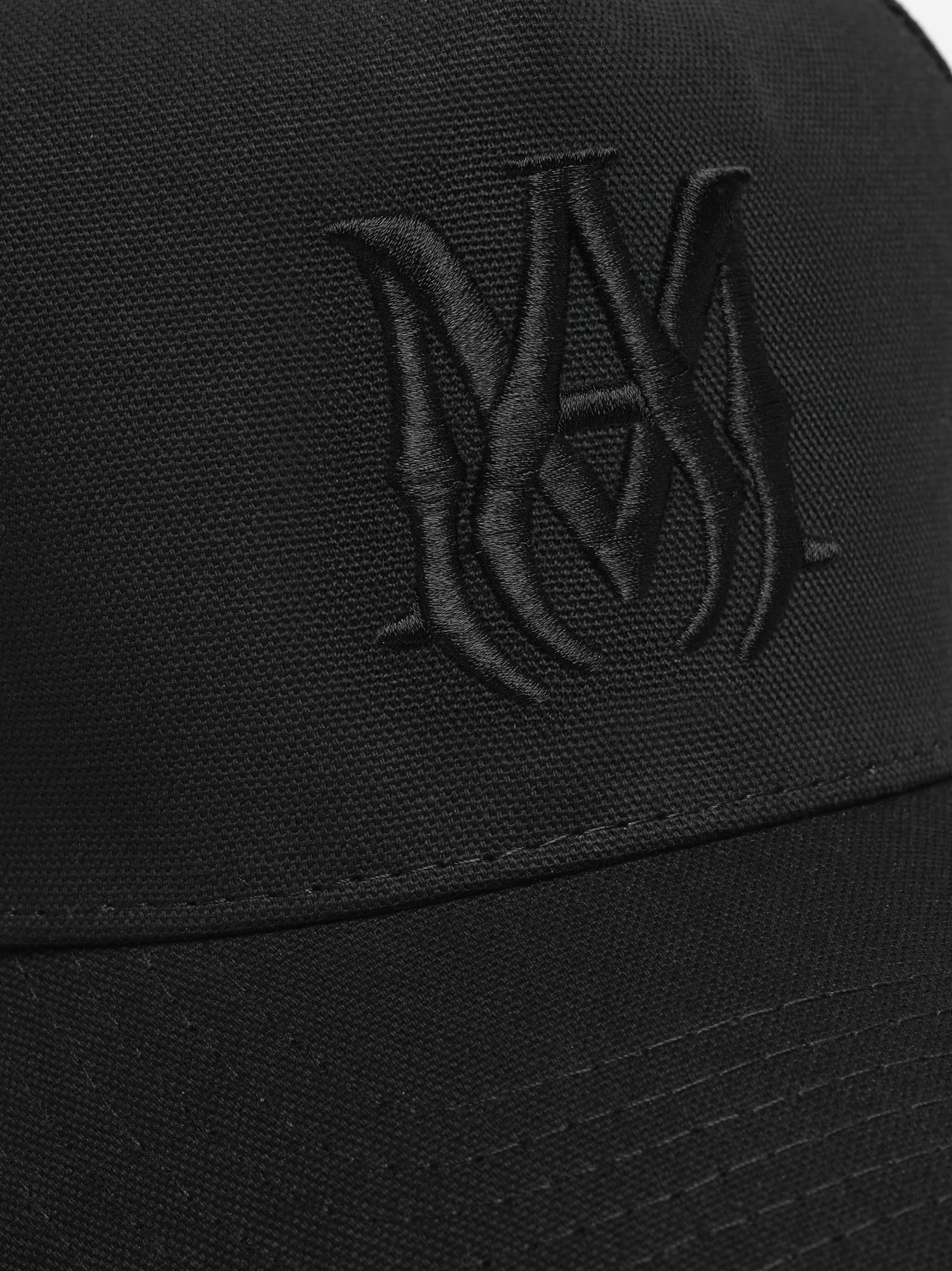 MA AMIRI STAGGERED CANVAS HAT - Black