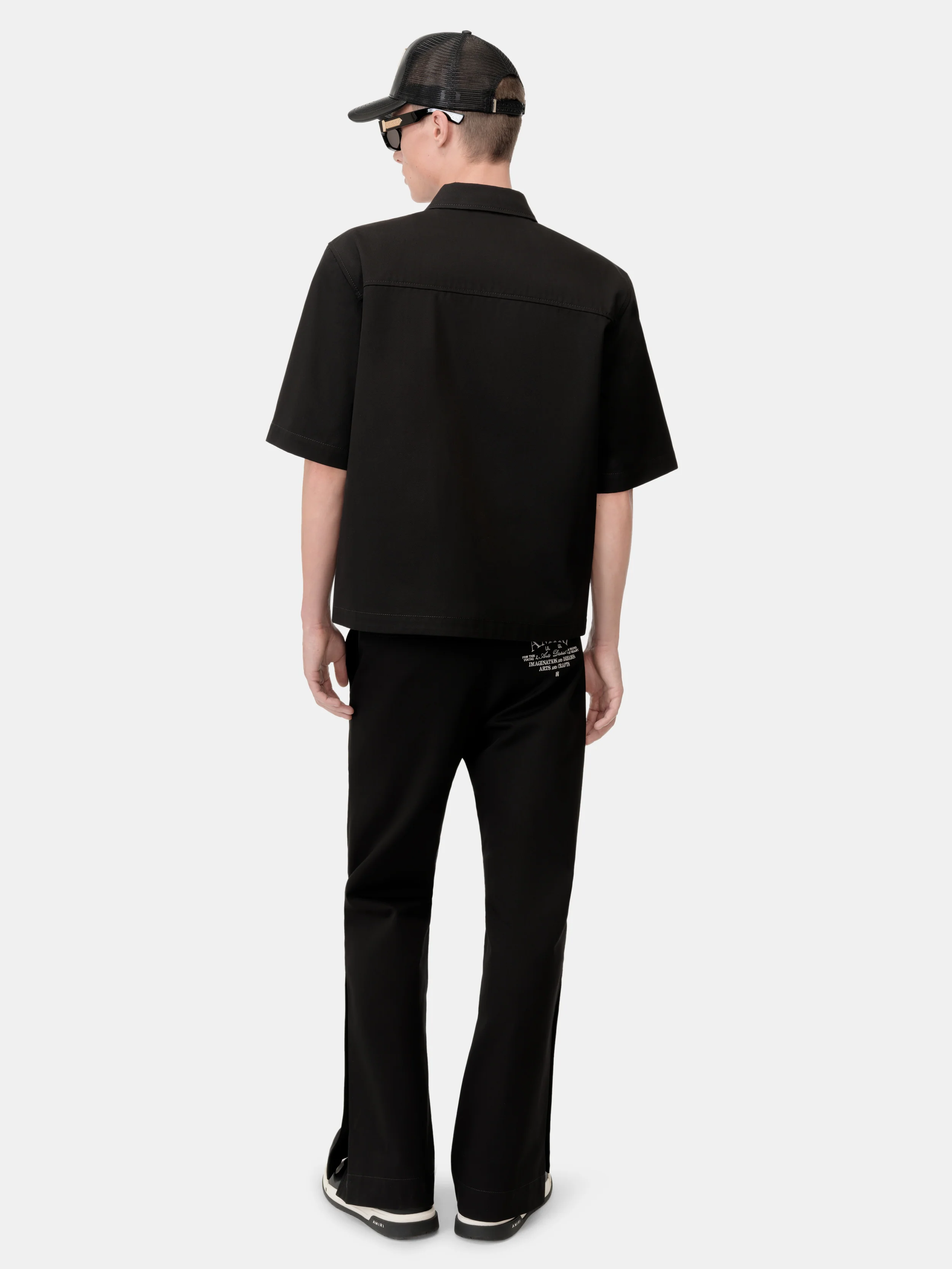 AMIRI ARTS DISTRICT CAMP SHIRT - BLACK