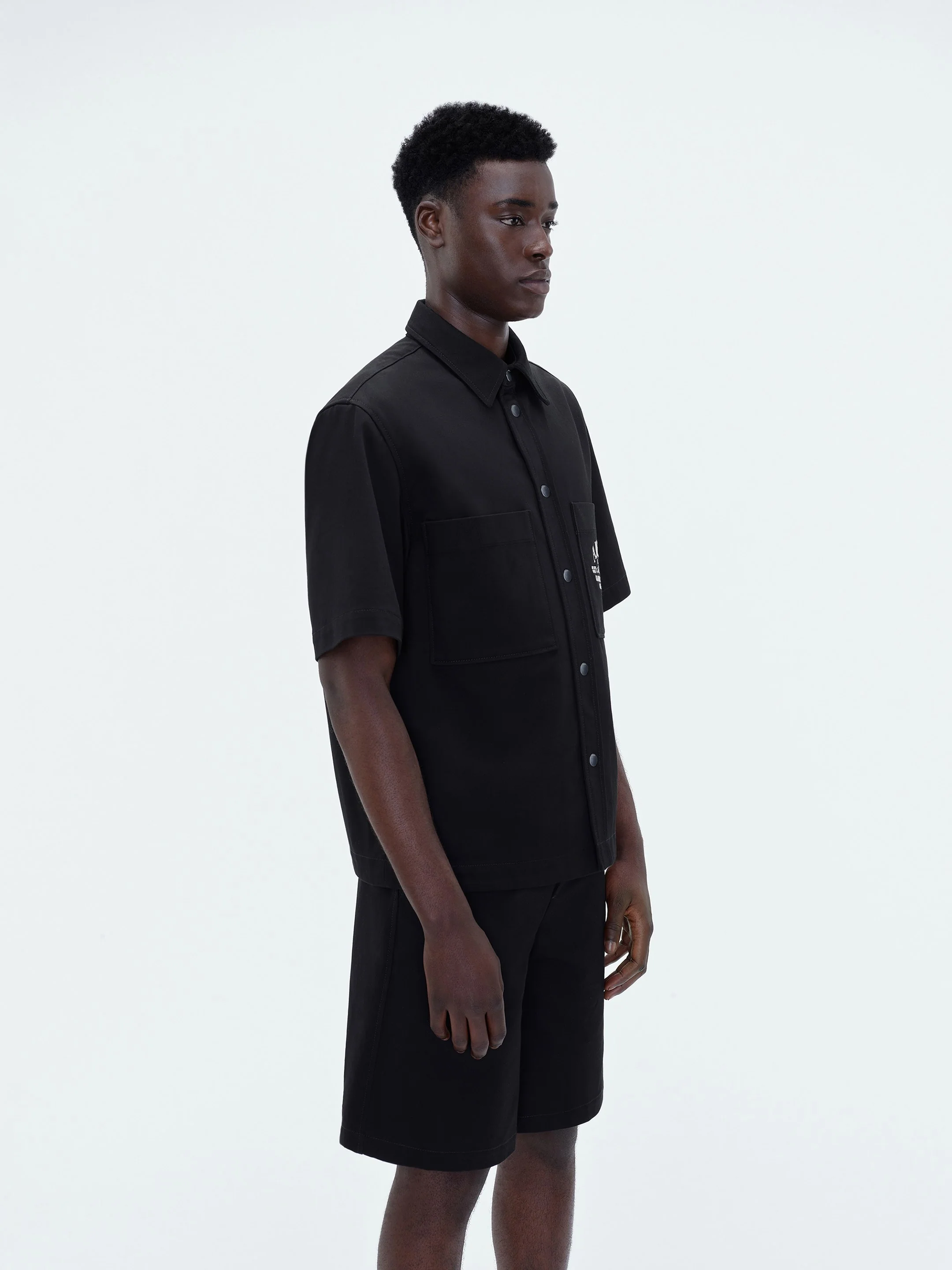AMIRI ARTS DISTRICT CAMP SHIRT - BLACK