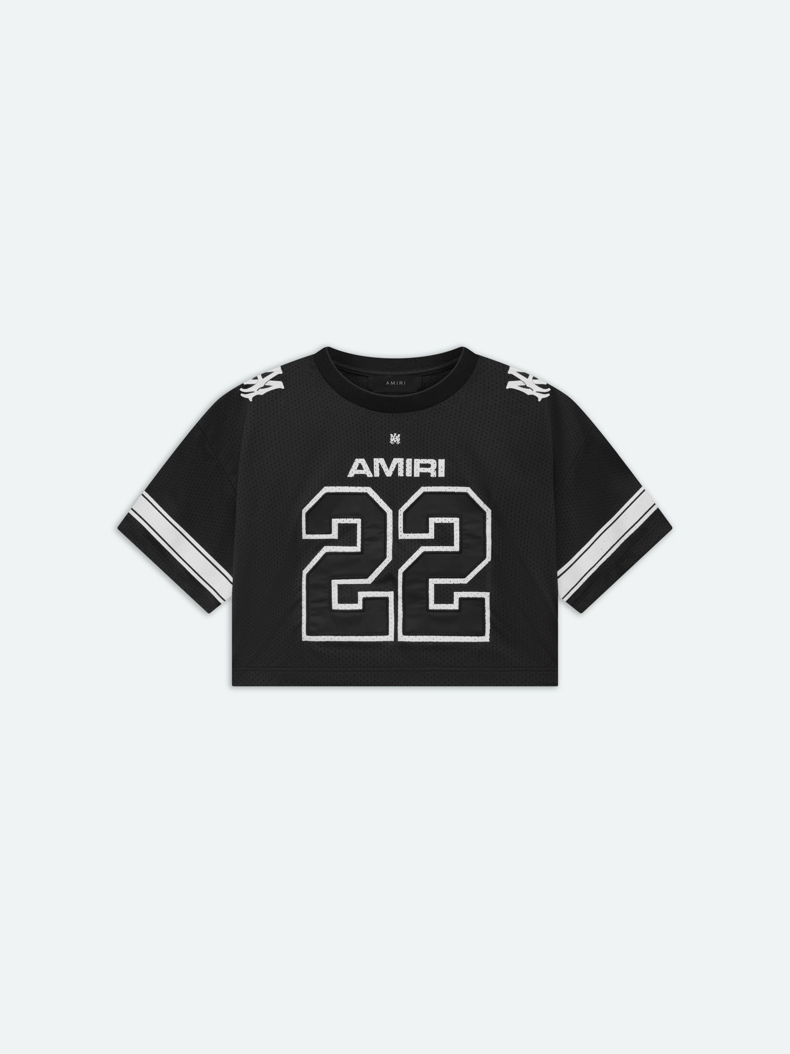 WOMEN- WOMEN'S 22 CROPPED MESH TEE - BLACK
