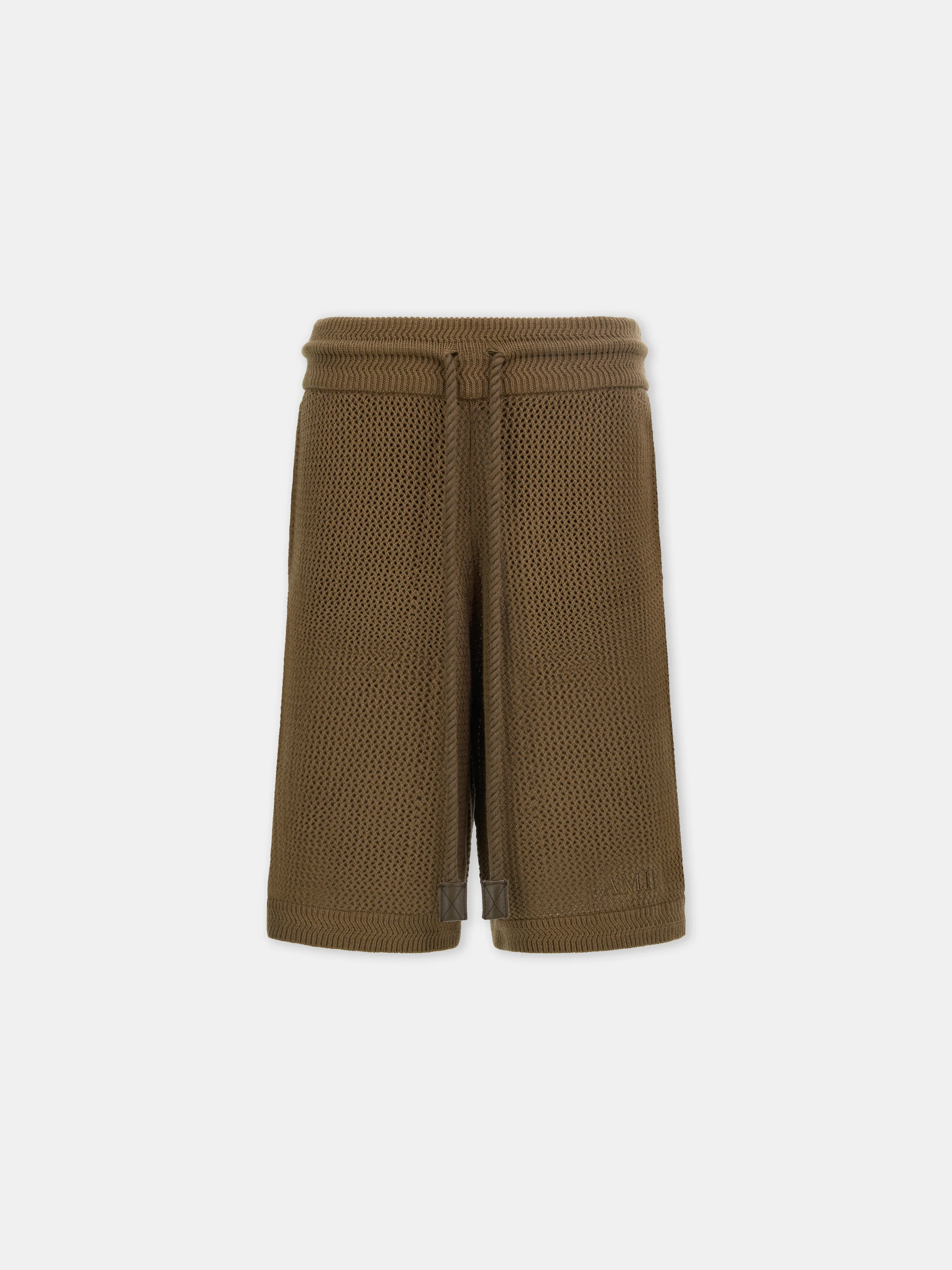 AMIRI CROCHET MESH SHORT - Espresso