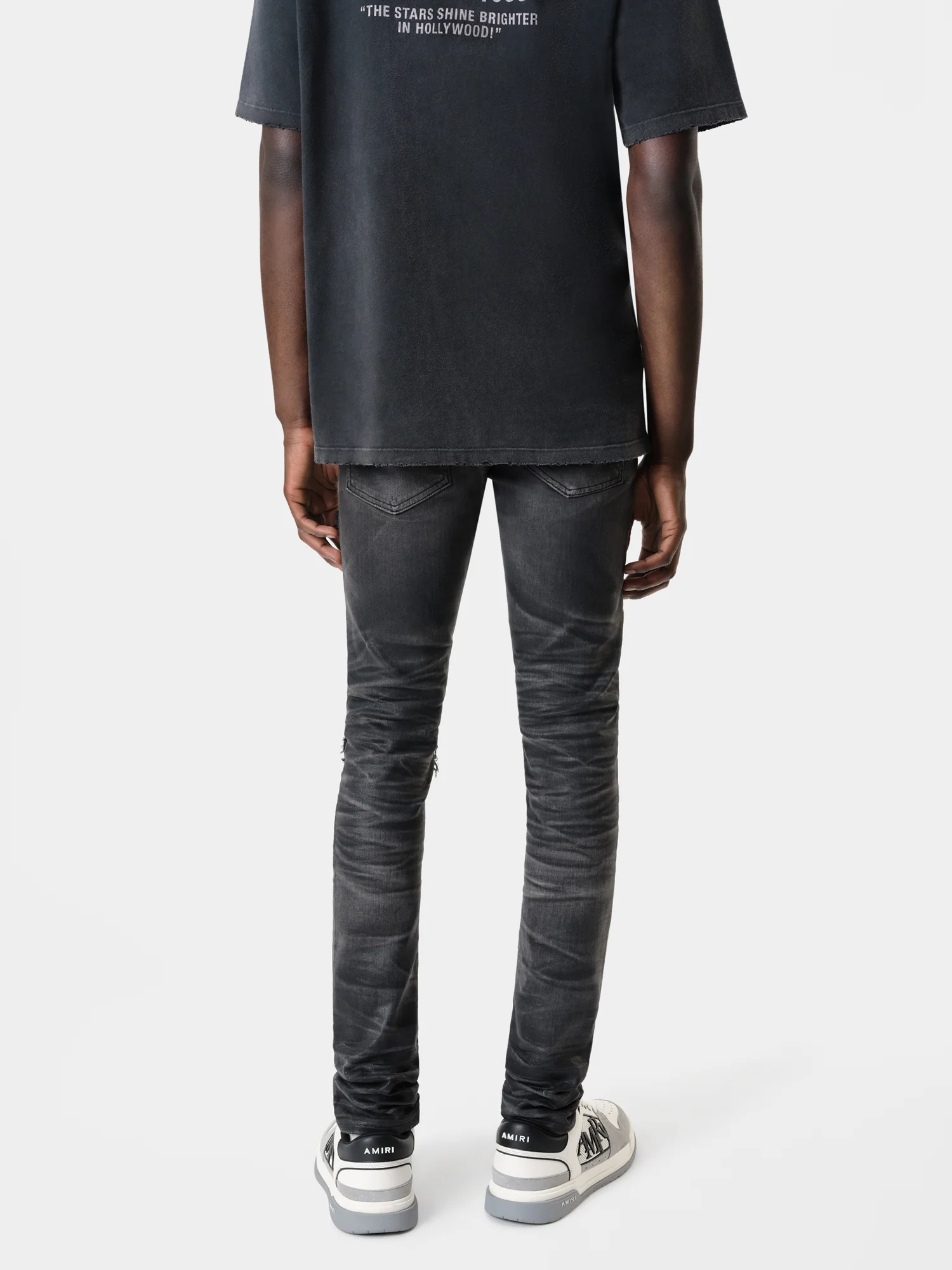 WAXED TONAL MX1 JEAN - Waxed Faded Black