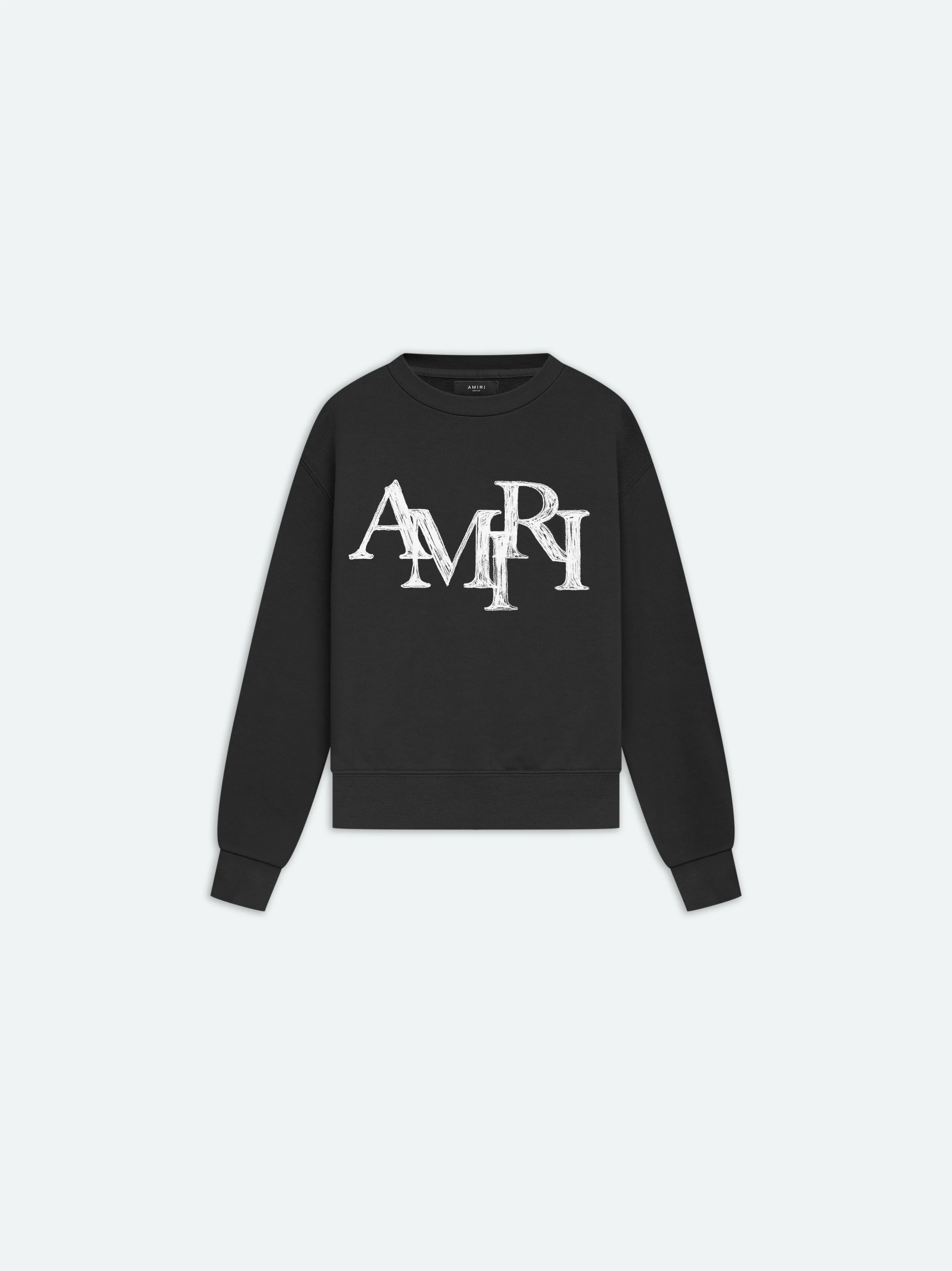 2918-kids-amiri-staggered-scribble-crewneck-black-1.webp KIDS - AMIRI STAGGERED SCRIBBLE CREWNECK - Black