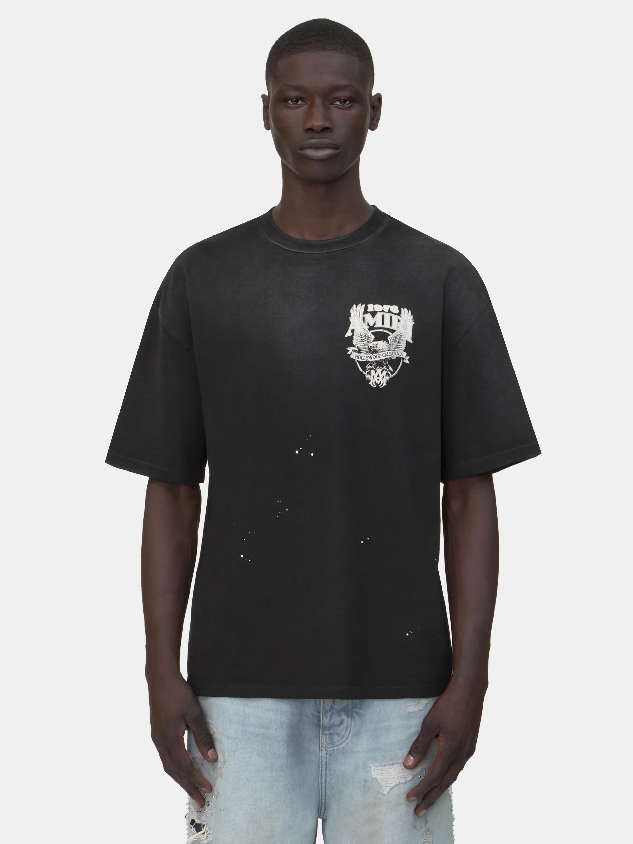AMIRI EAGLE OVERSIZED TEE - Black
