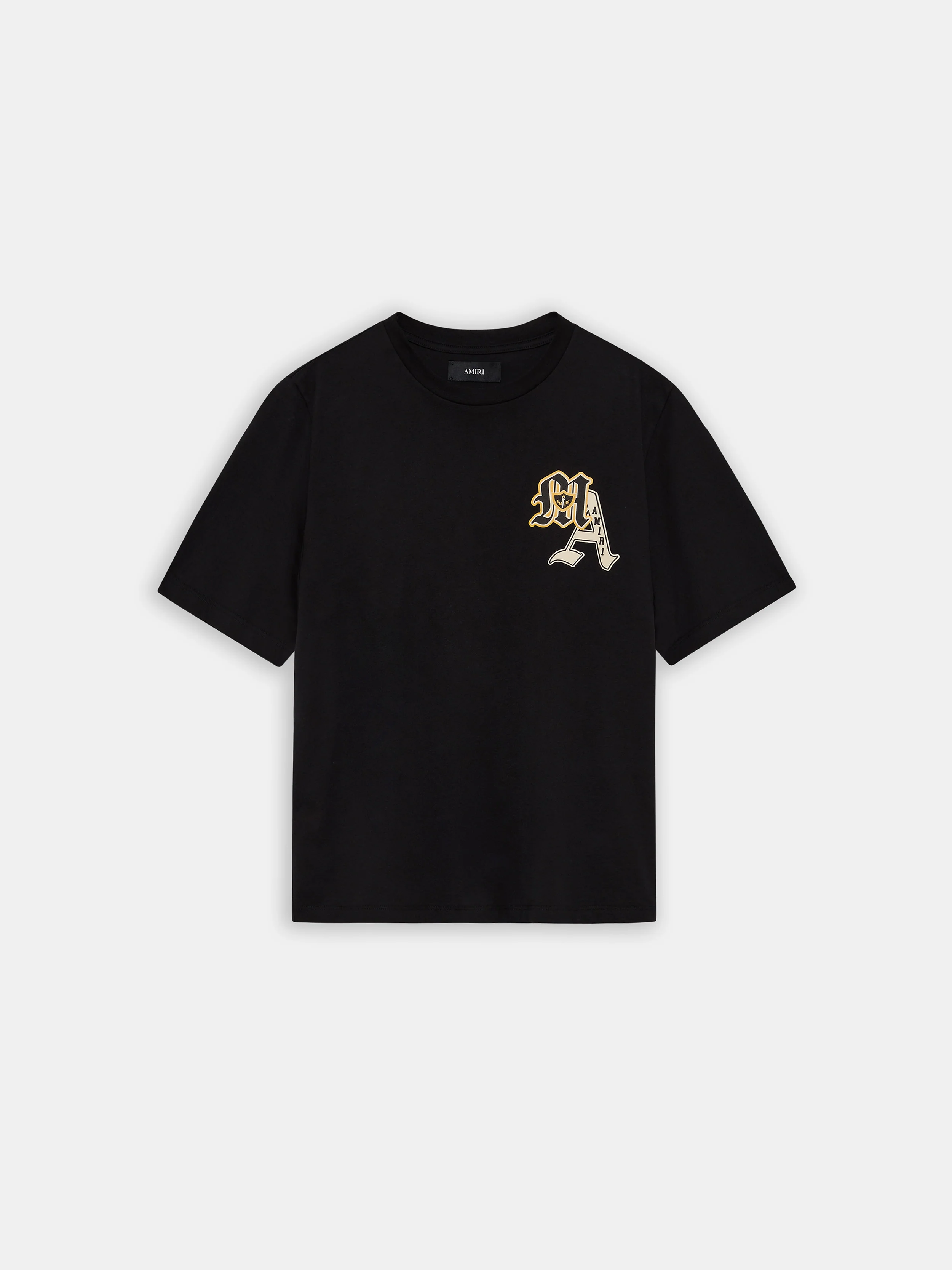 3000-varsity-patch-tee-black-1.webp VARSITY PATCH TEE - Black