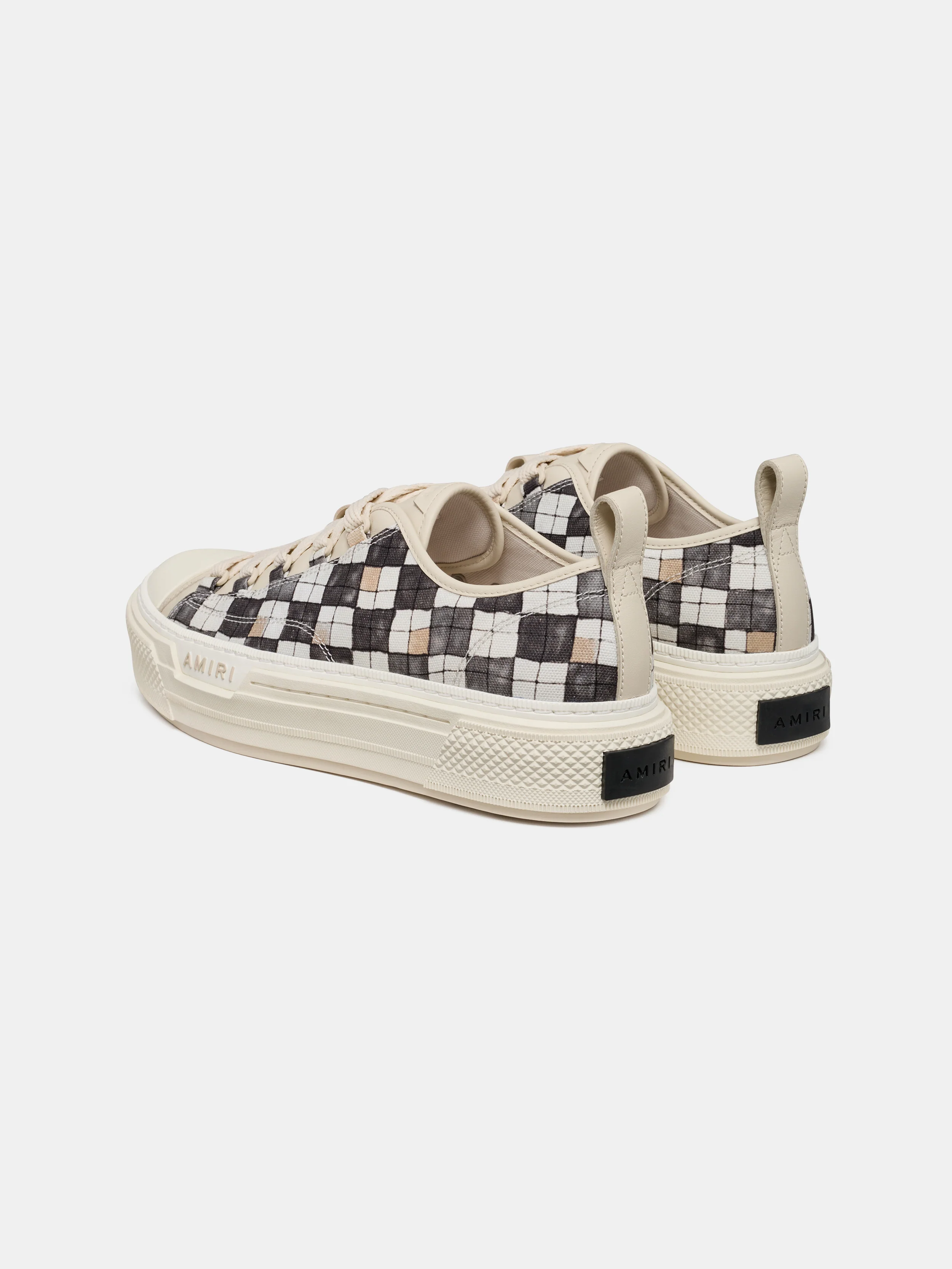 CHECKERED COURT LOW - Black