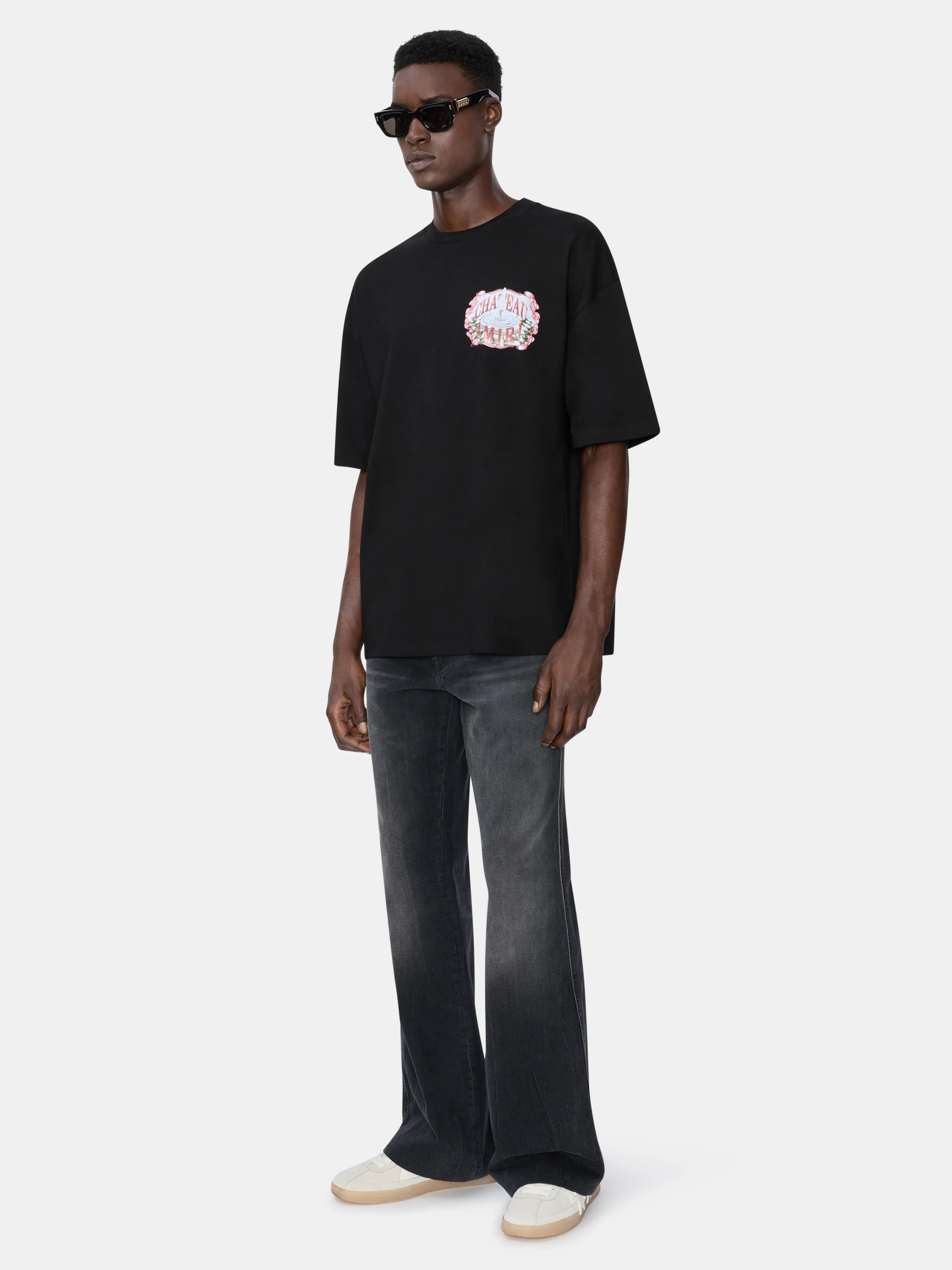 CHATEAU SKETCH OVERSIZED TEE - Black