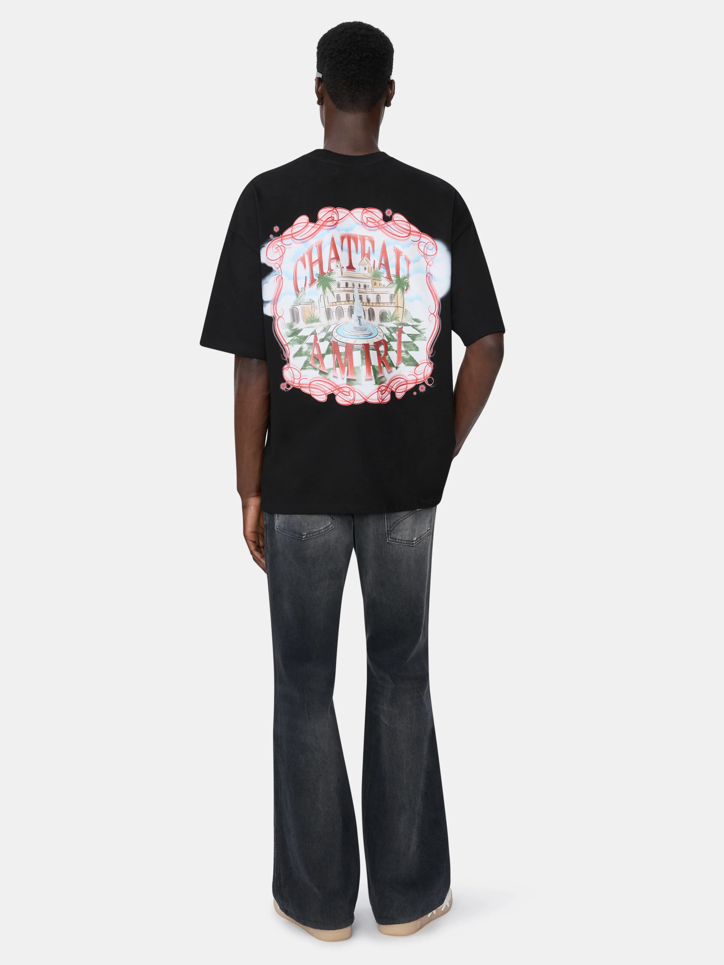 CHATEAU SKETCH OVERSIZED TEE - Black