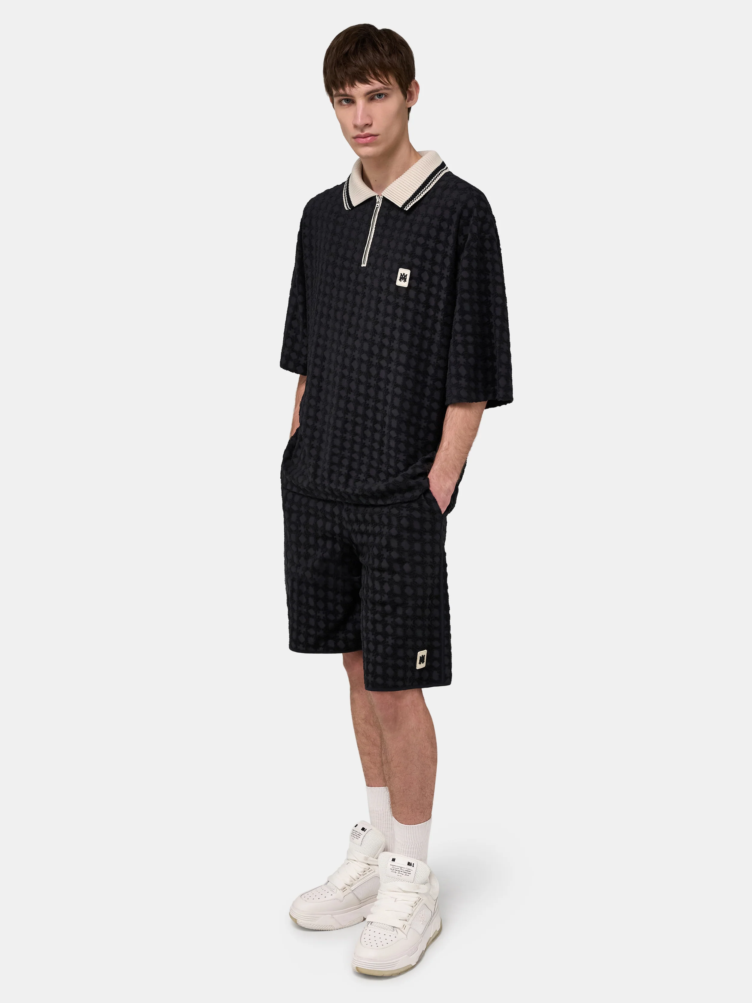 MA QUAD TOWELING SHORT - Black
