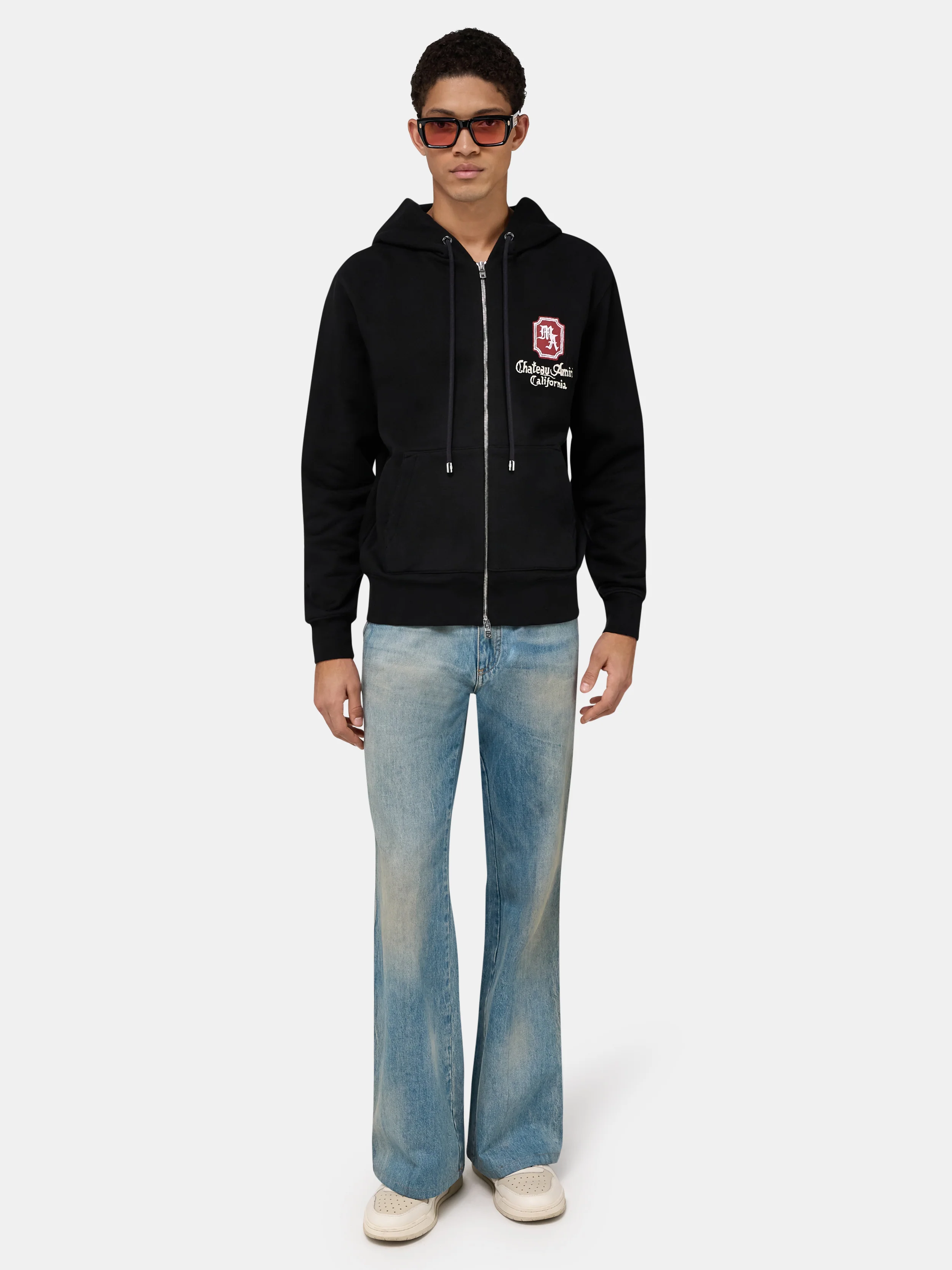 MA CHATEAU ZIP HOODIE - Black
