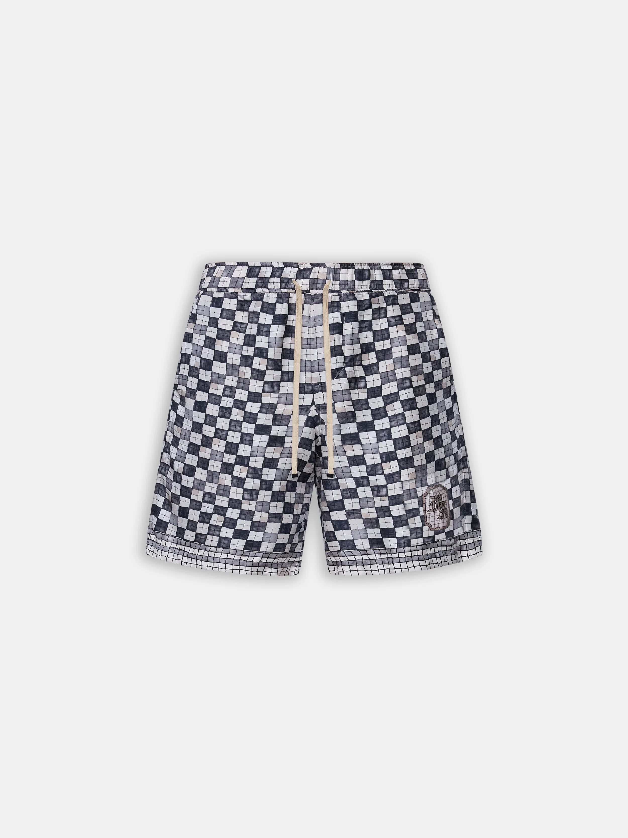 3559-ma-checkered-short-taupe-1.webp MA CHECKERED SHORT - Taupe